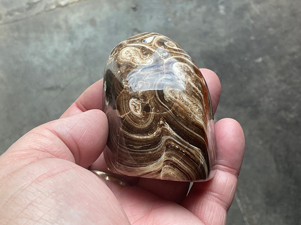 151g Chocolate Calcite/Aragonite Freeform B