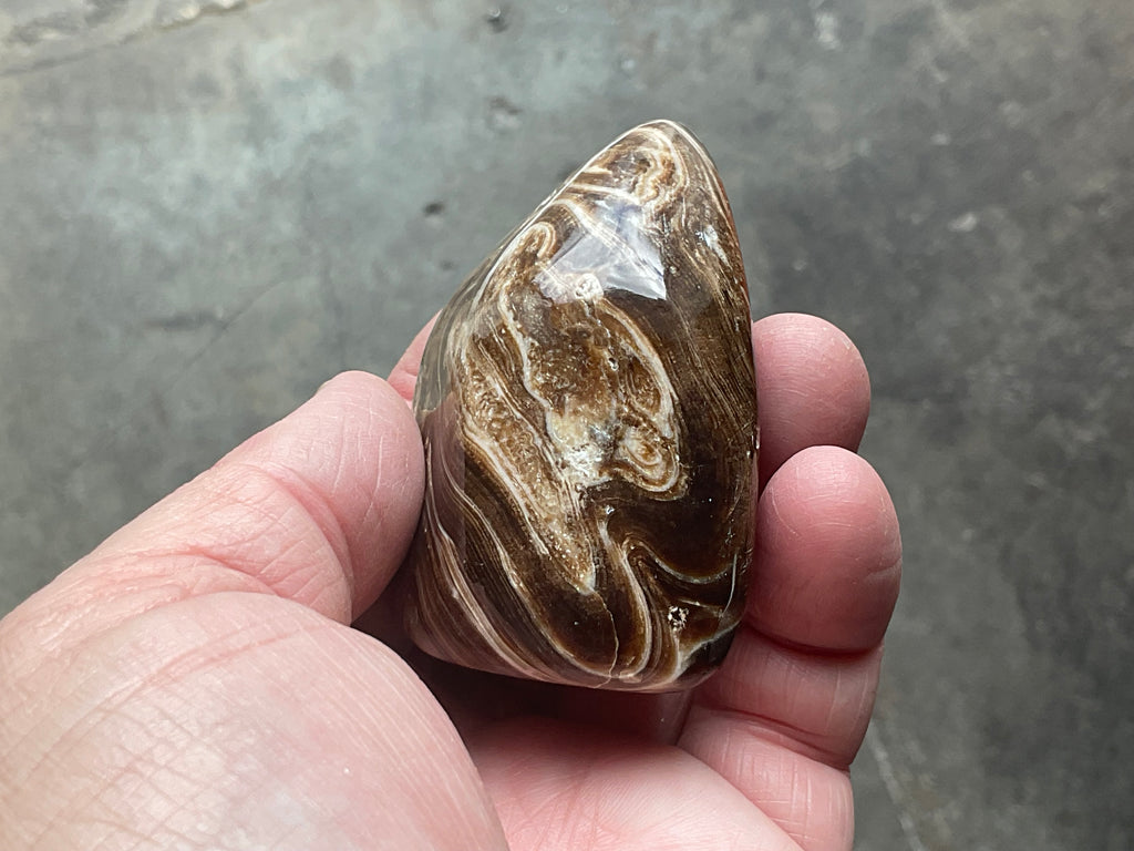 151g Chocolate Calcite/Aragonite Freeform B