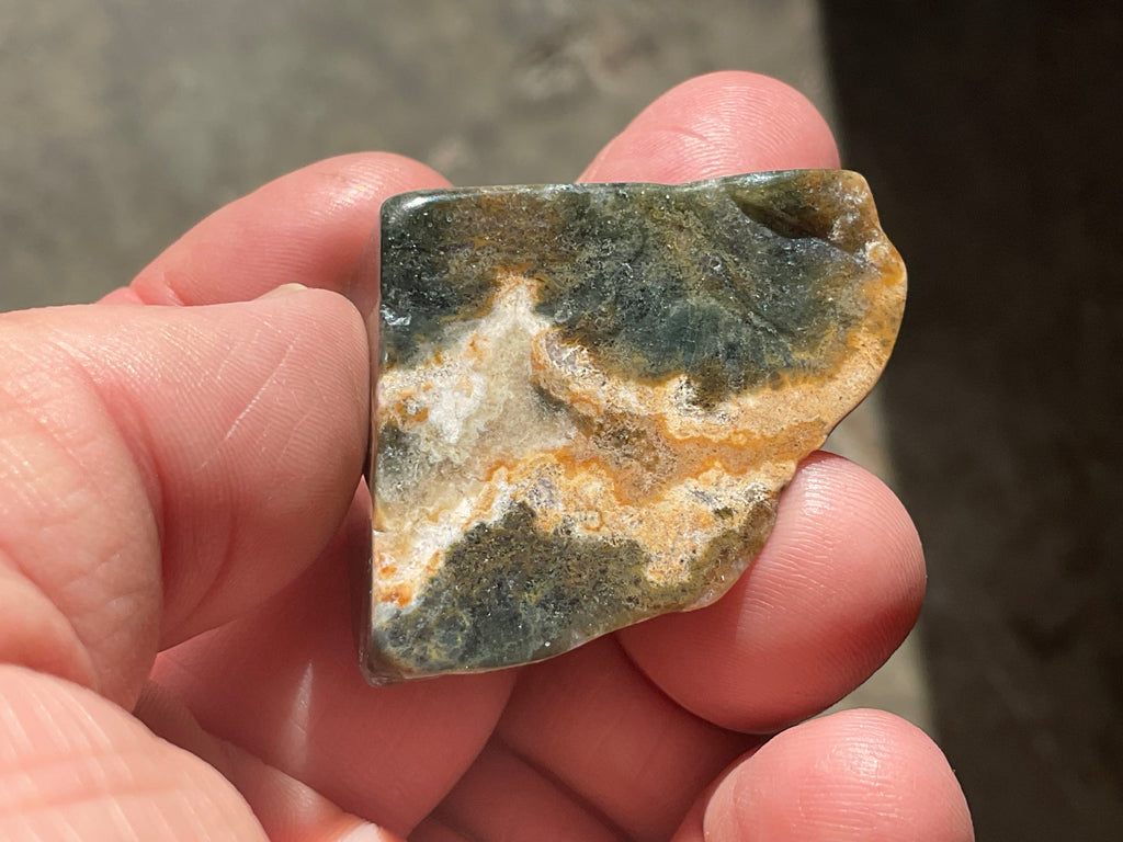 30g ‘Cloud’ Ocean Jasper Polished Piece 4A