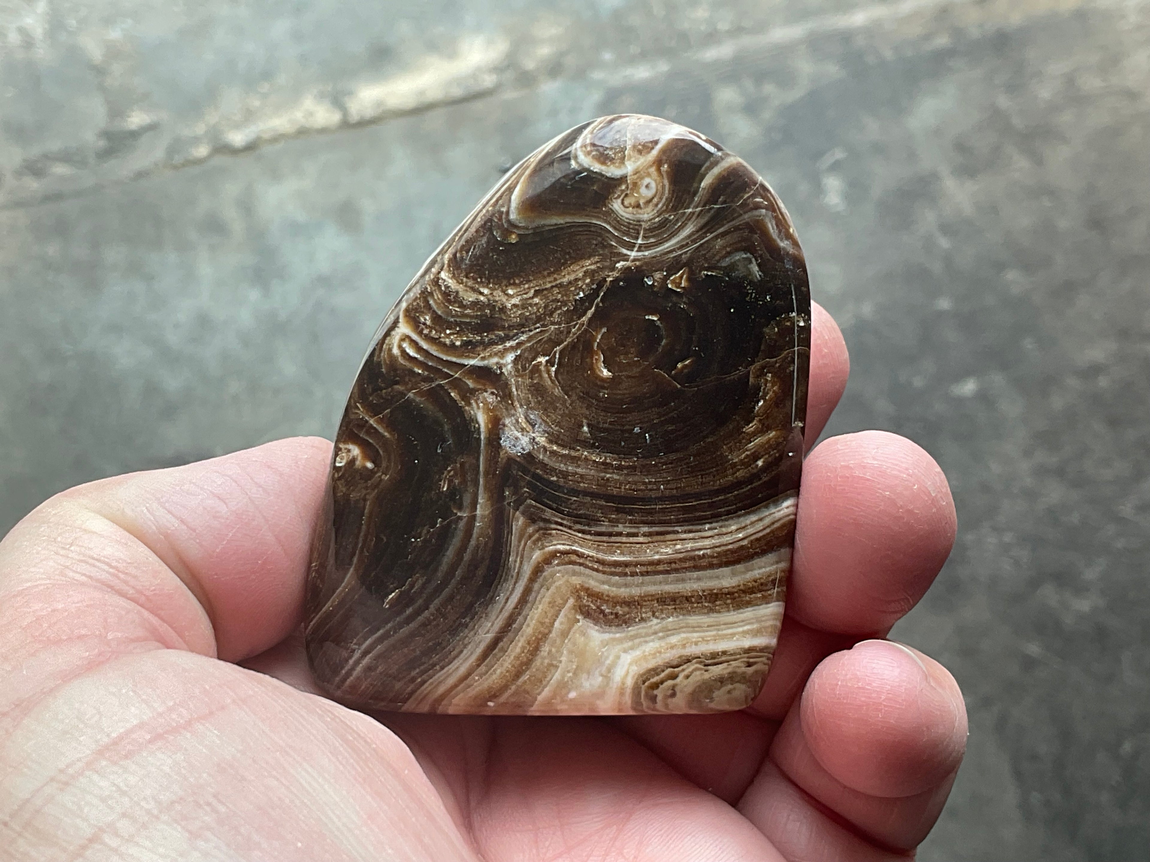 151g Chocolate Calcite/Aragonite Freeform B