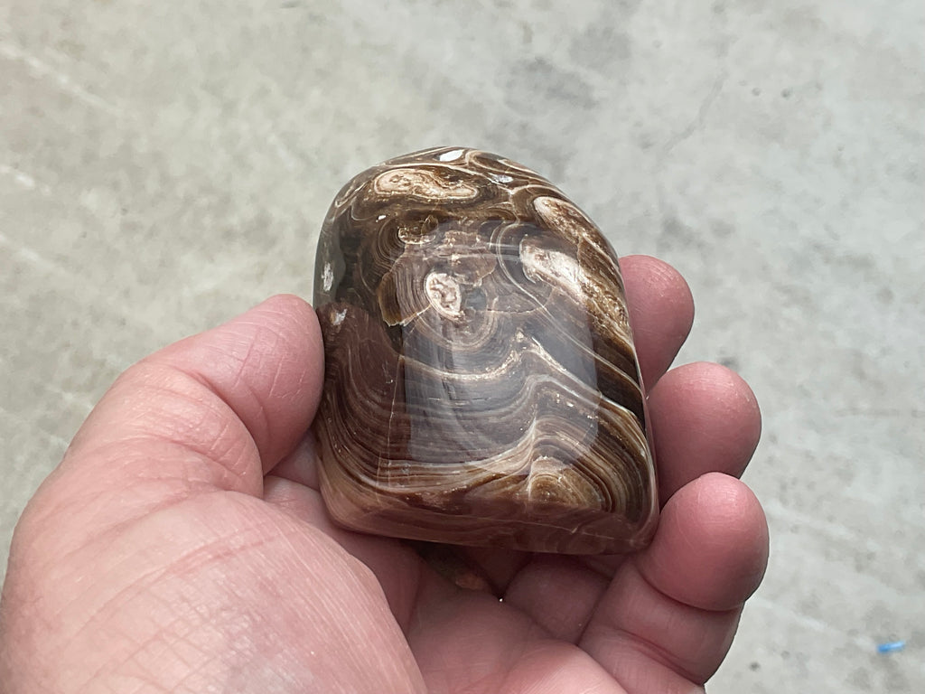 151g Chocolate Calcite/Aragonite Freeform B