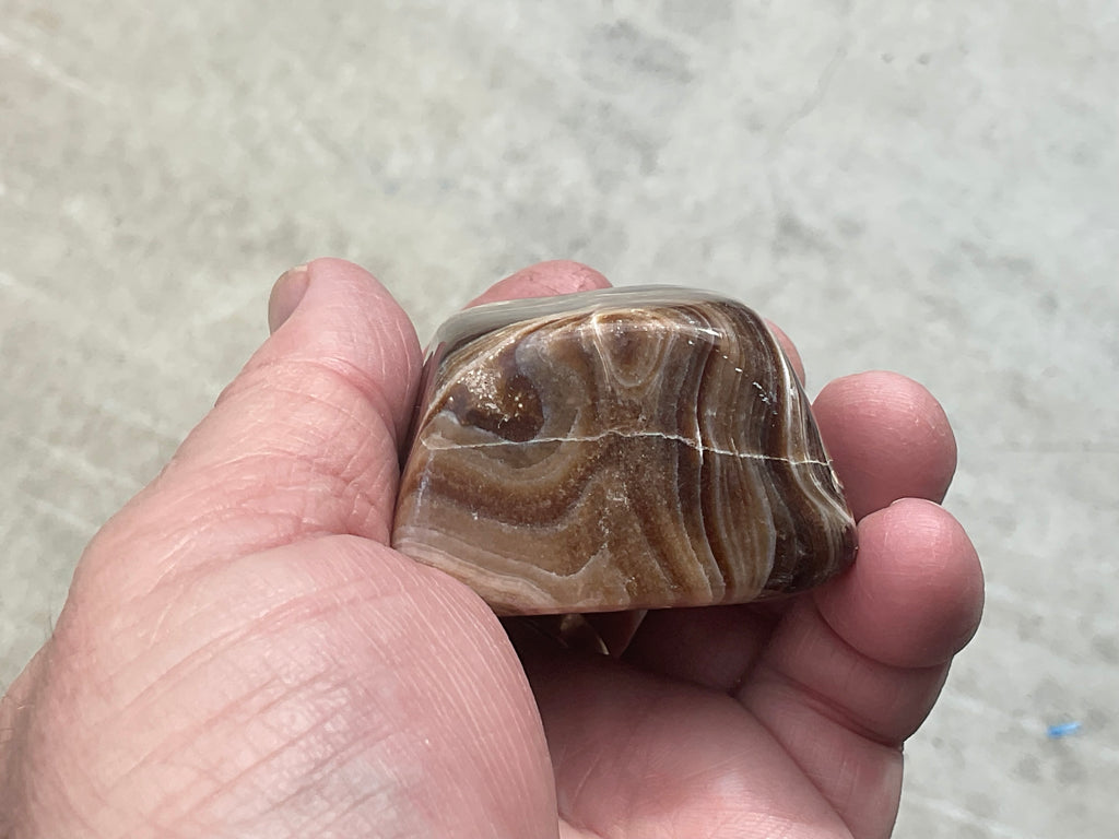 151g Chocolate Calcite/Aragonite Freeform B