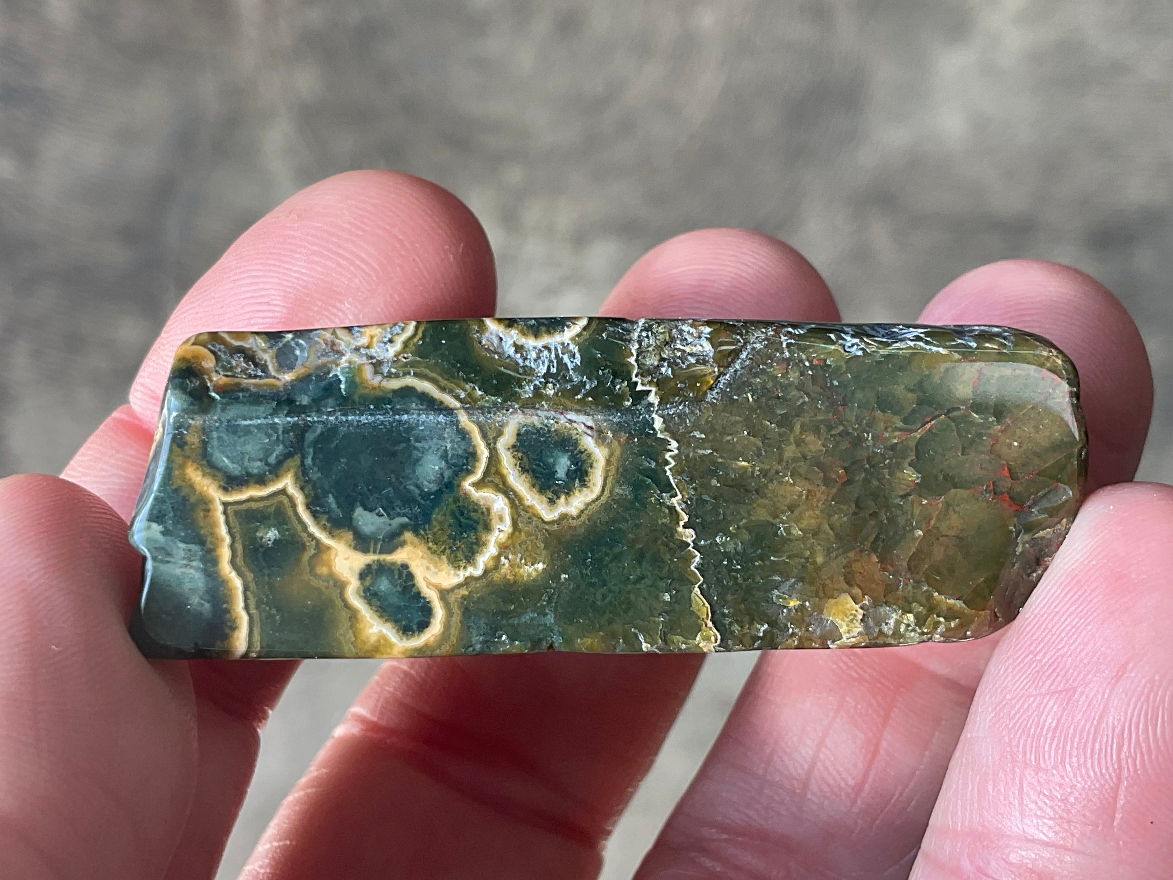 42g ‘Cloud’ Ocean Jasper Polished Piece 4C