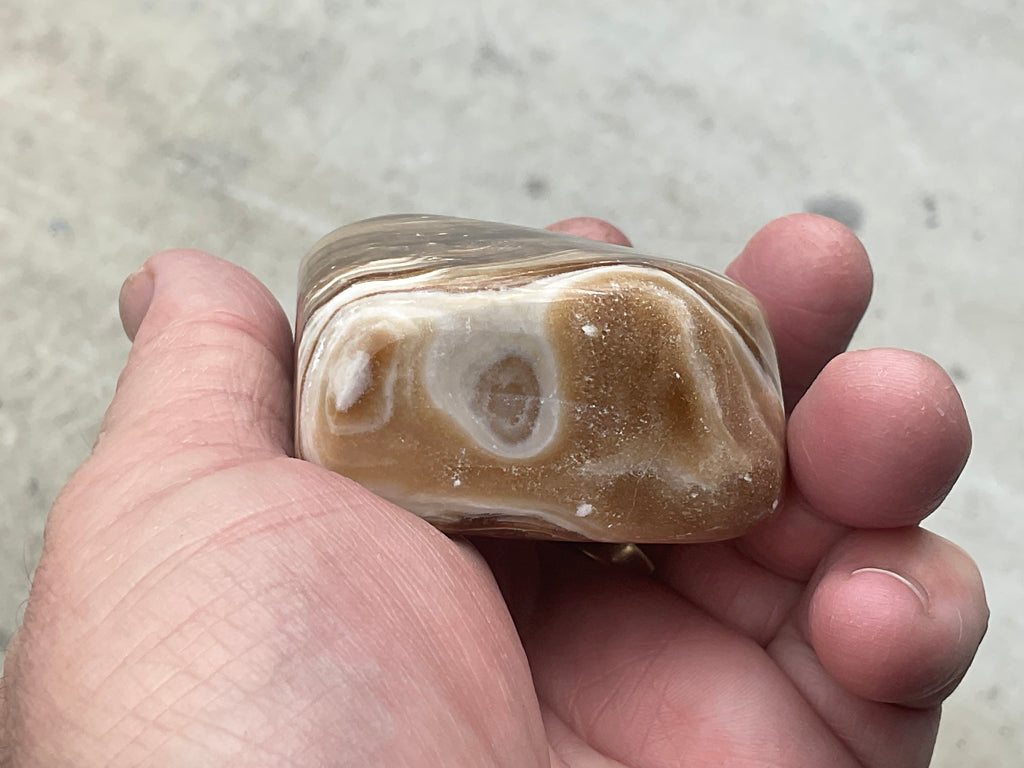 204g Chocolate Calcite/Aragonite Freeform C