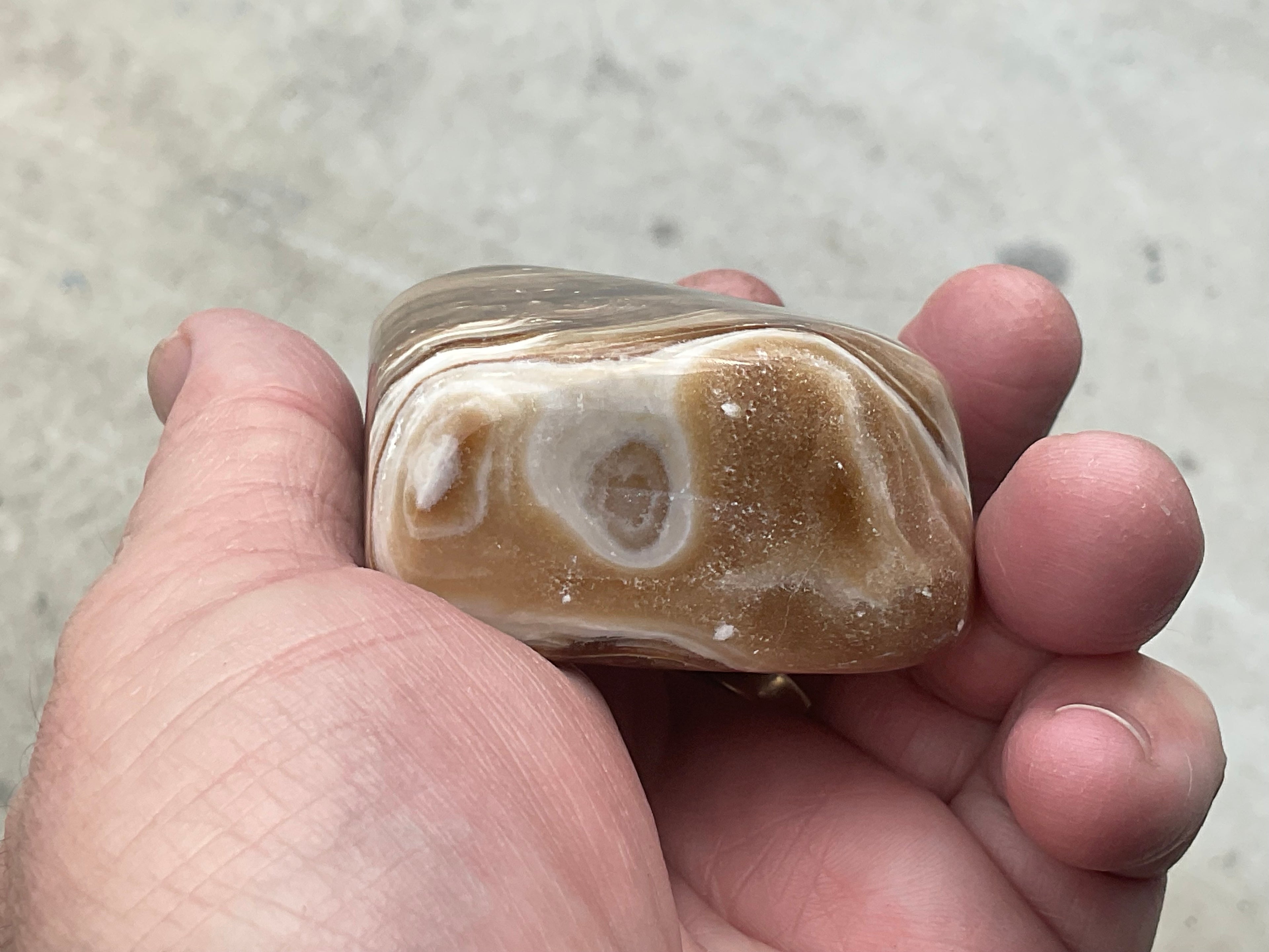 204g Chocolate Calcite/Aragonite Freeform C