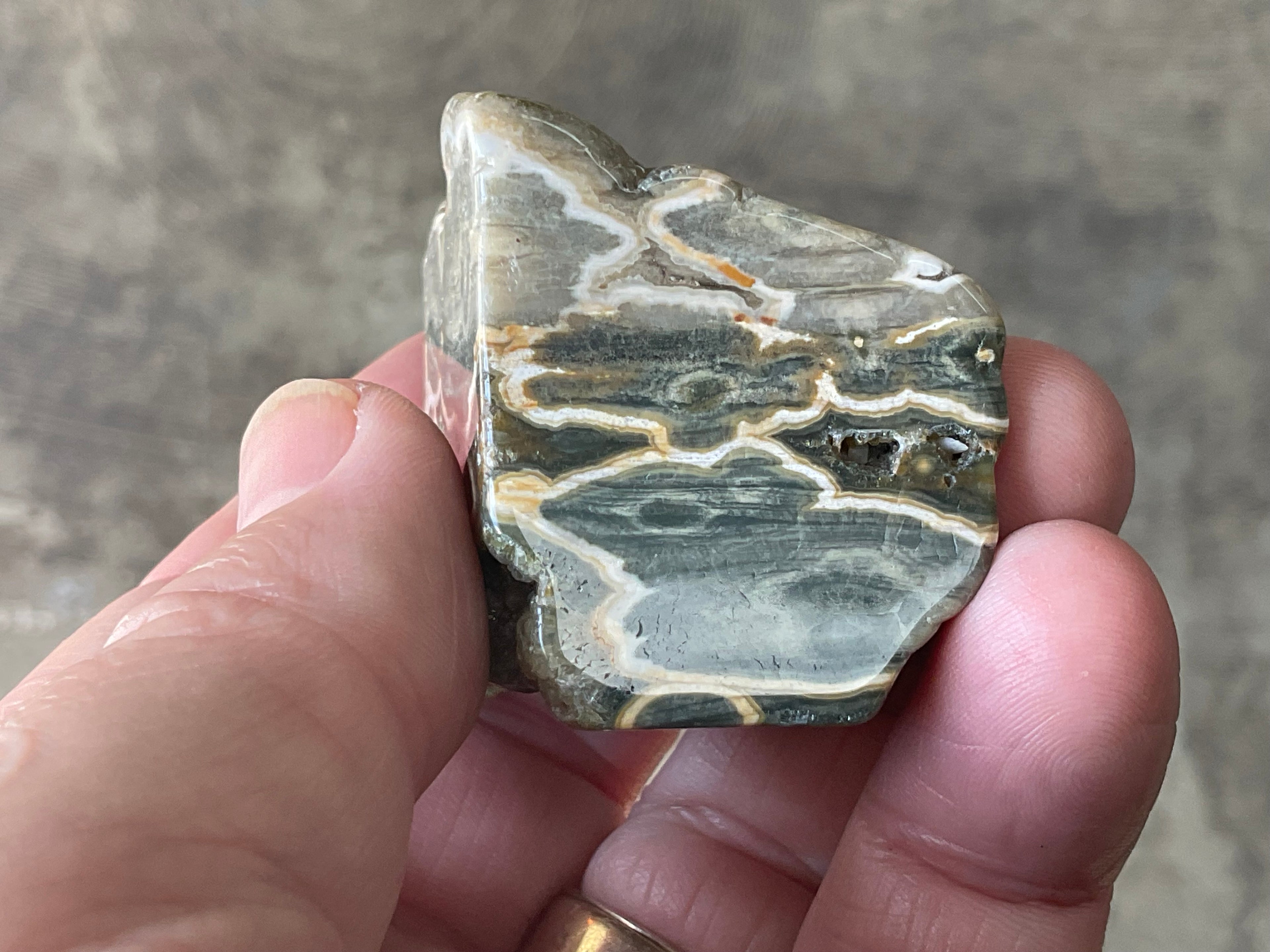 72g ‘Cloud’ Ocean Jasper Polished Piece 5B