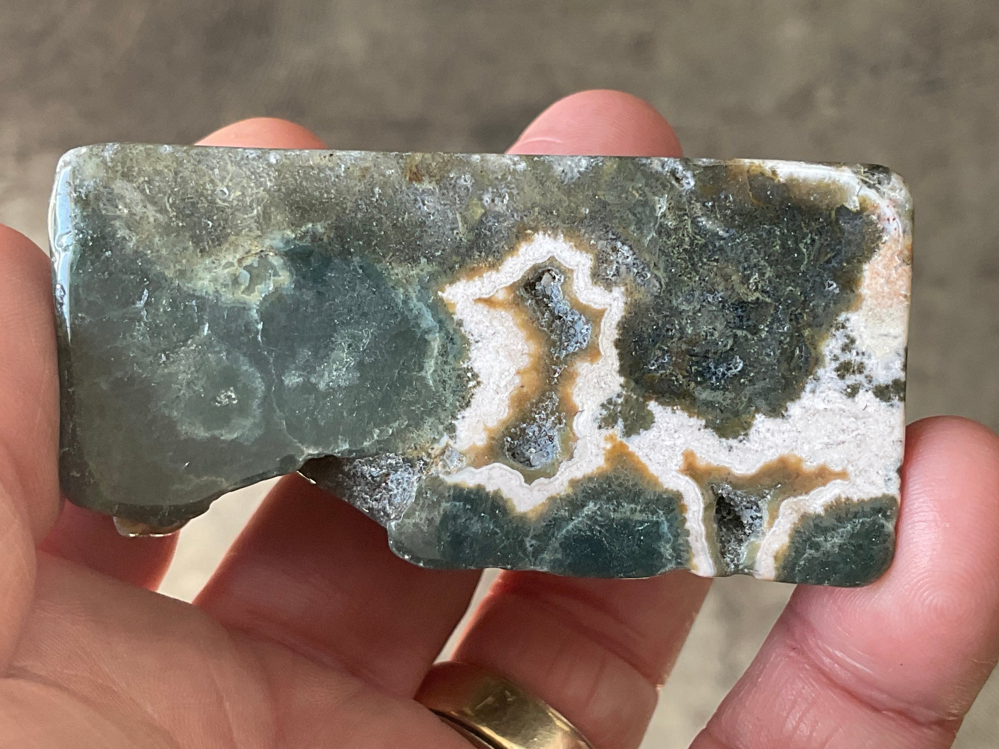 128g ‘Cloud’ Ocean Jasper Polished Piece