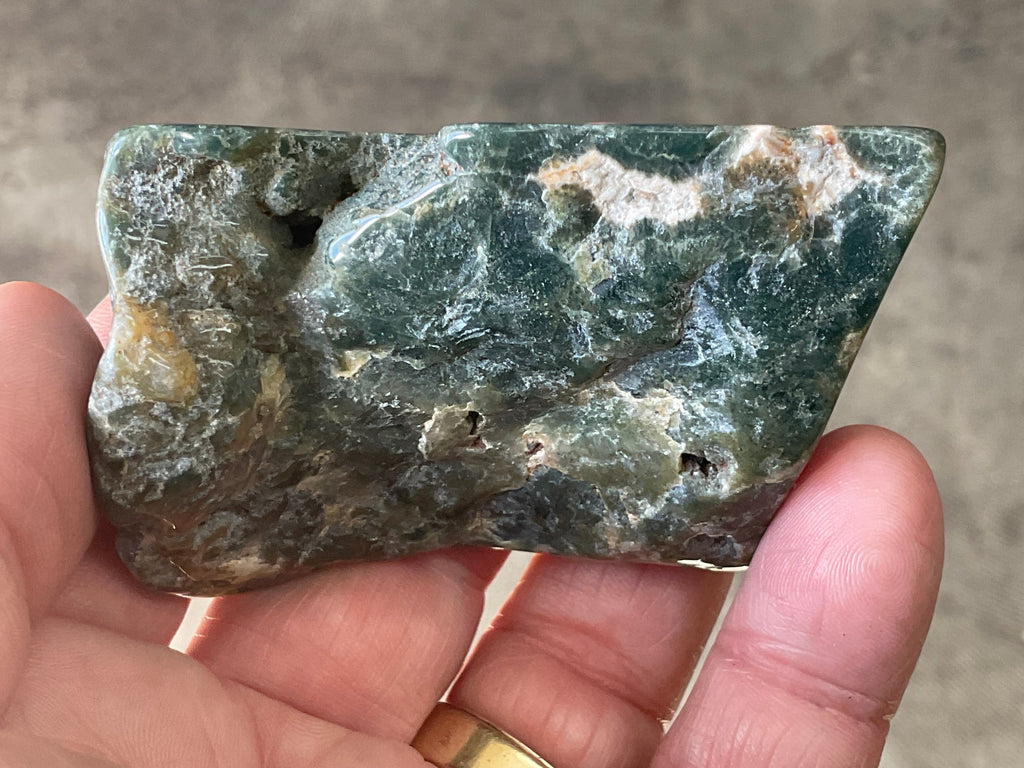 128g ‘Cloud’ Ocean Jasper Polished Piece