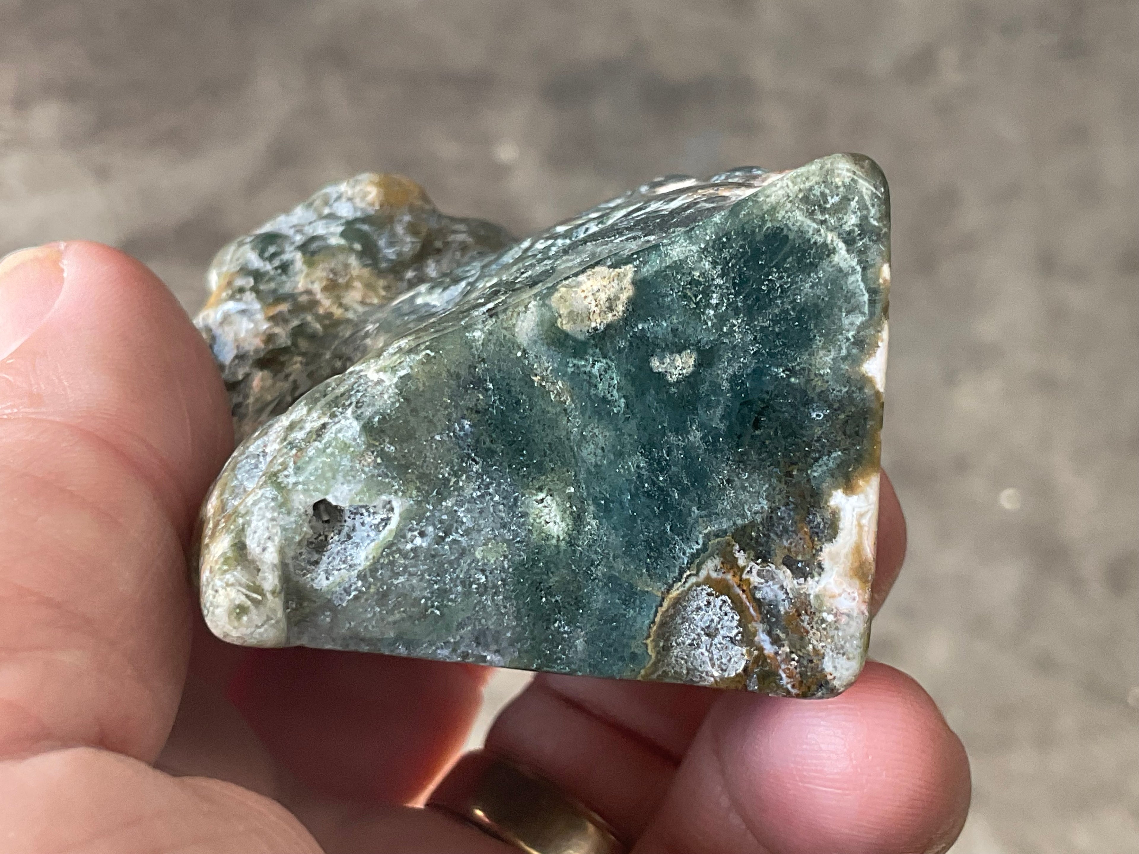 128g ‘Cloud’ Ocean Jasper Polished Piece