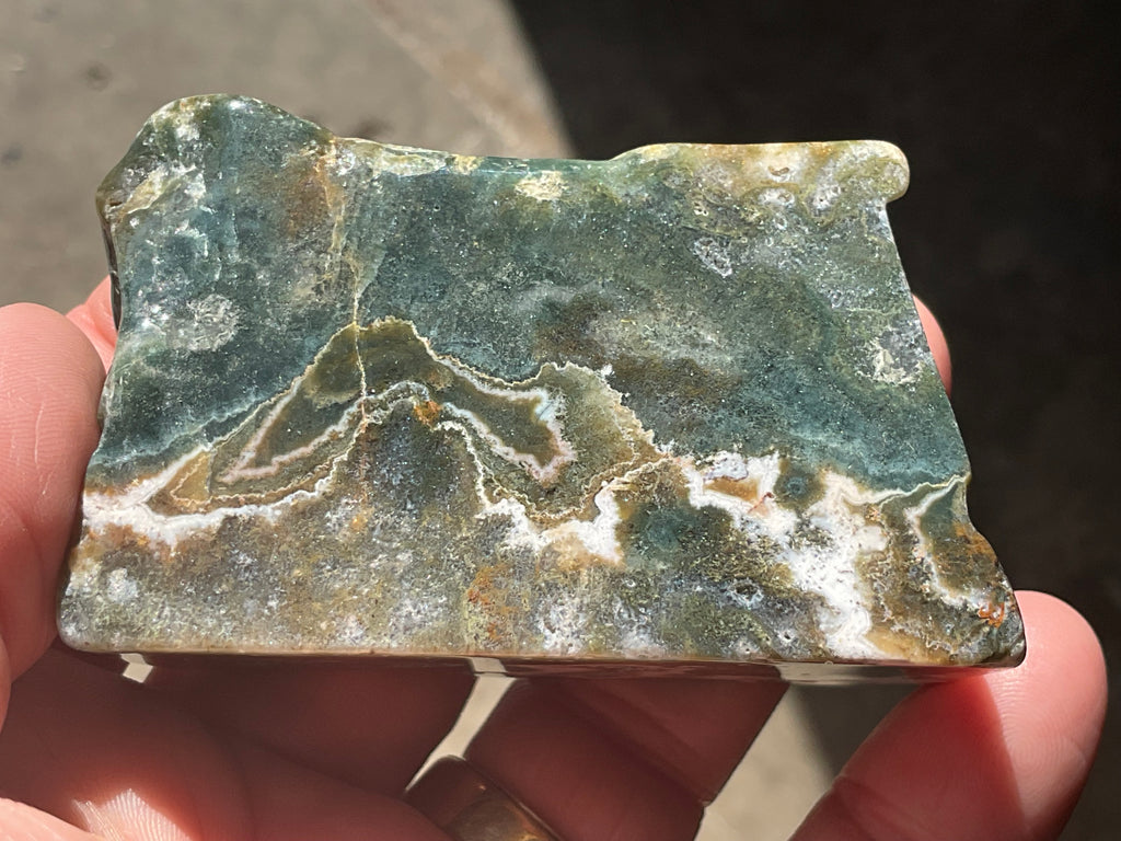 128g ‘Cloud’ Ocean Jasper Polished Piece
