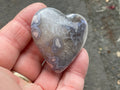 62g Flower Agate Heart