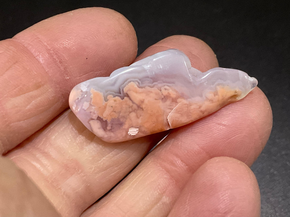 14g “Cotton Candy” Agate pair 2