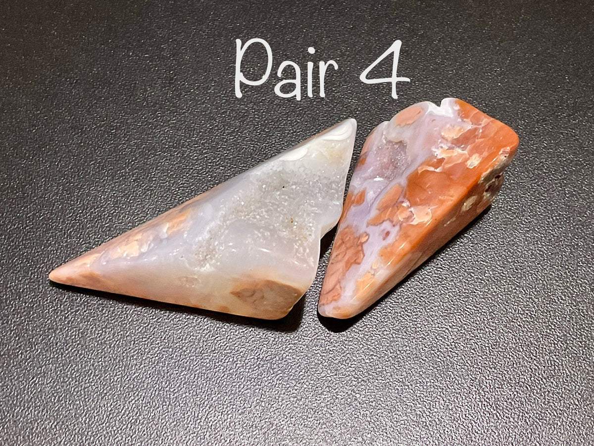 52g “Cotton Candy” Agate Pair 4