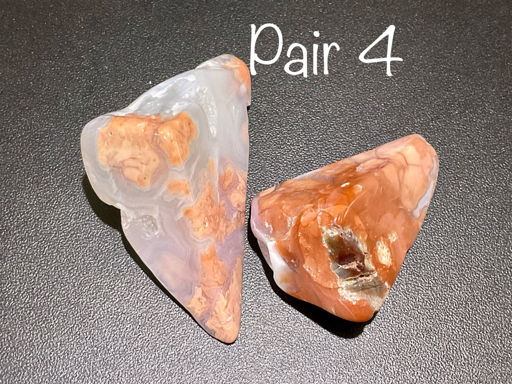 52g “Cotton Candy” Agate Pair 4
