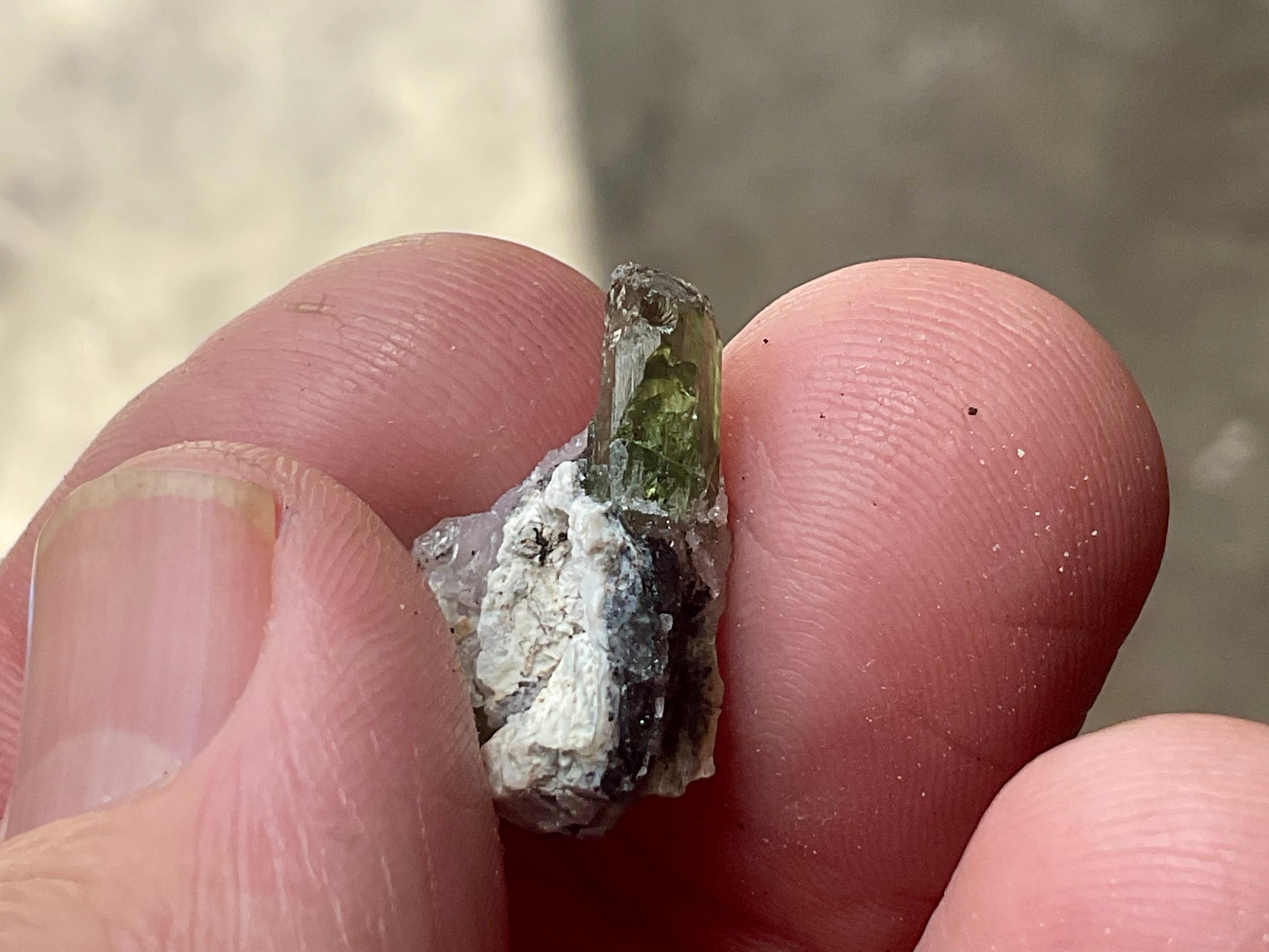 2g Diopside Crystal Specimen 1A from Yinnietharra, Australia