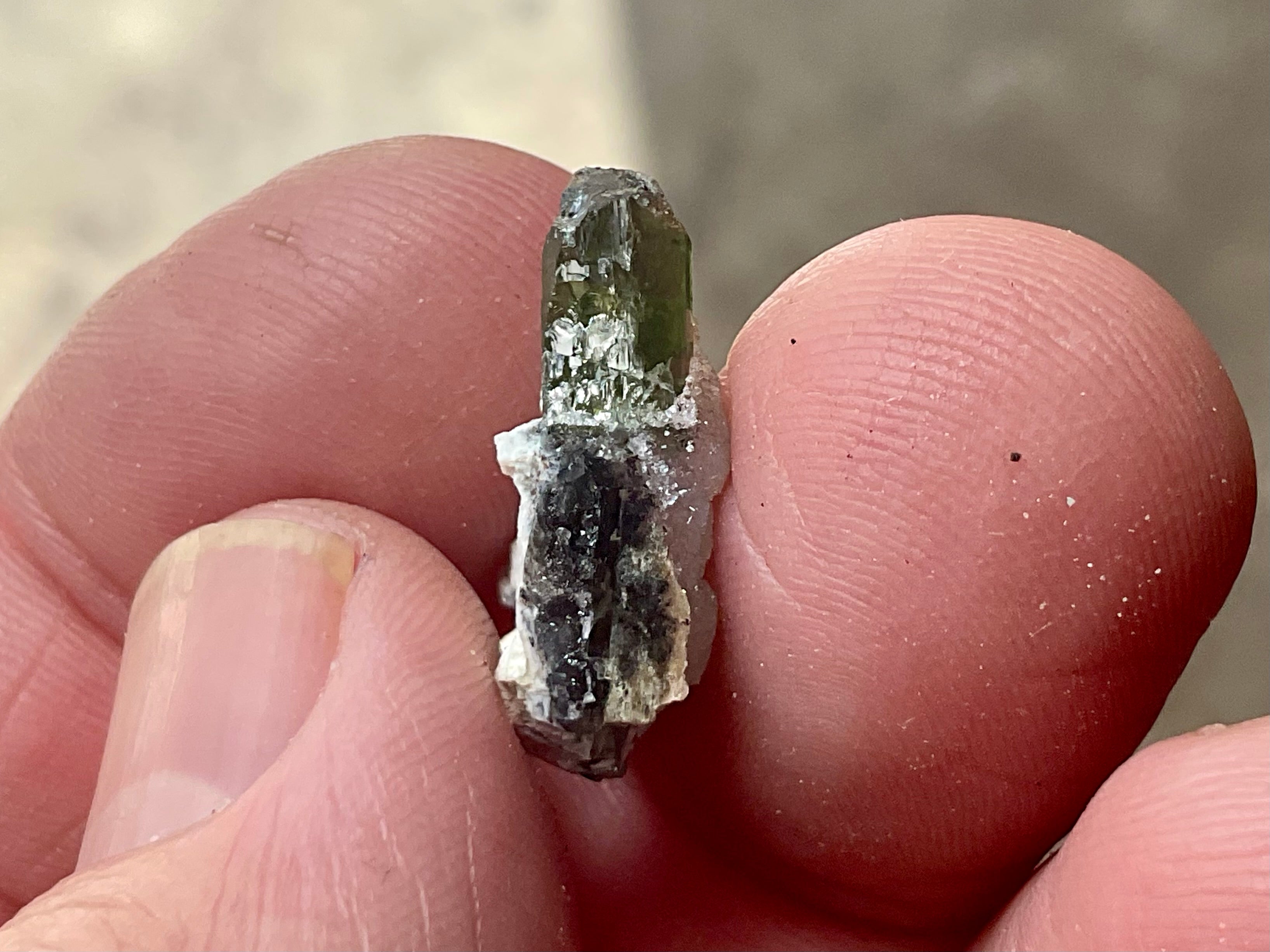 2g Diopside Crystal Specimen 1A from Yinnietharra, Australia