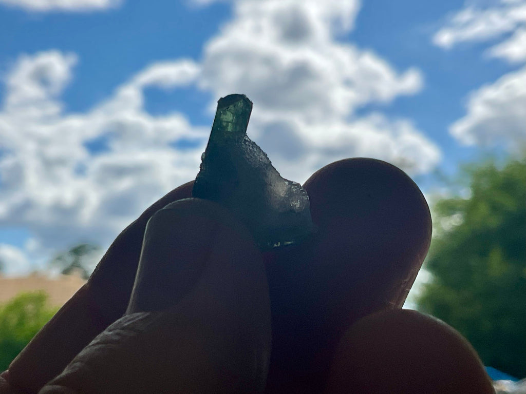 2g Diopside Crystal Specimen 1A from Yinnietharra, Australia