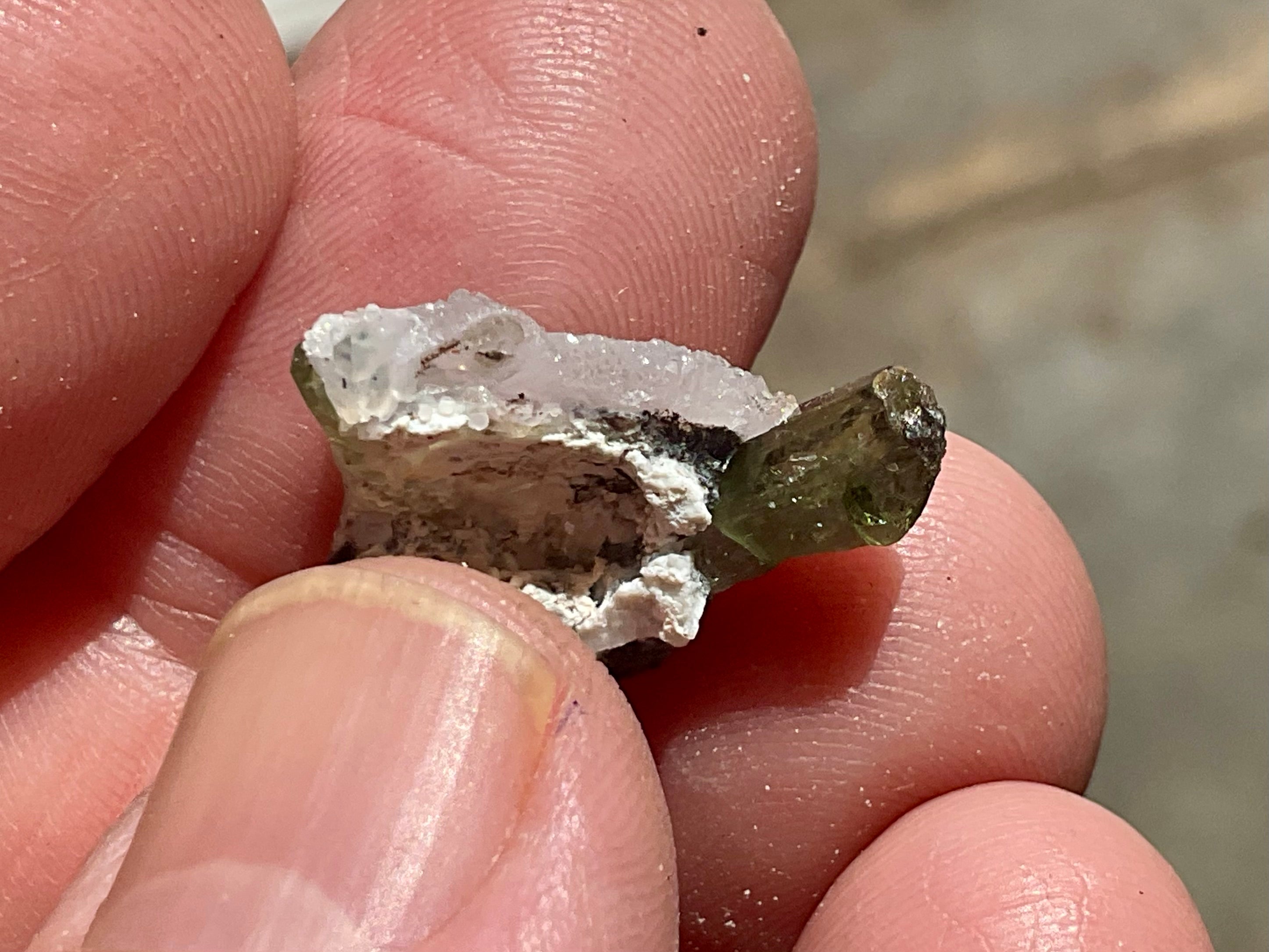 2g Diopside Crystal Specimen 1A from Yinnietharra, Australia