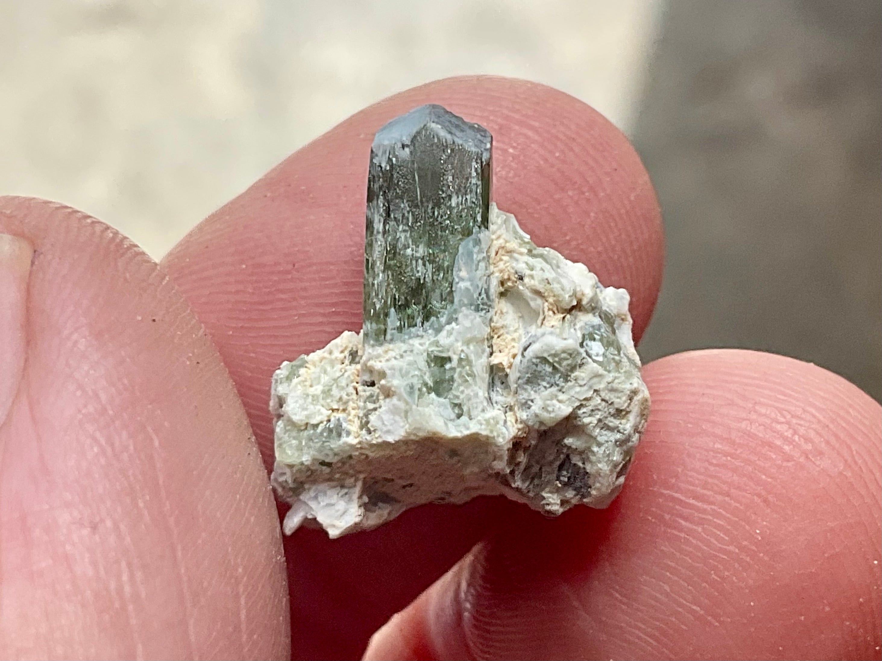 2g Diopside Crystal Specimen 1B from Yinnietharra, Australia