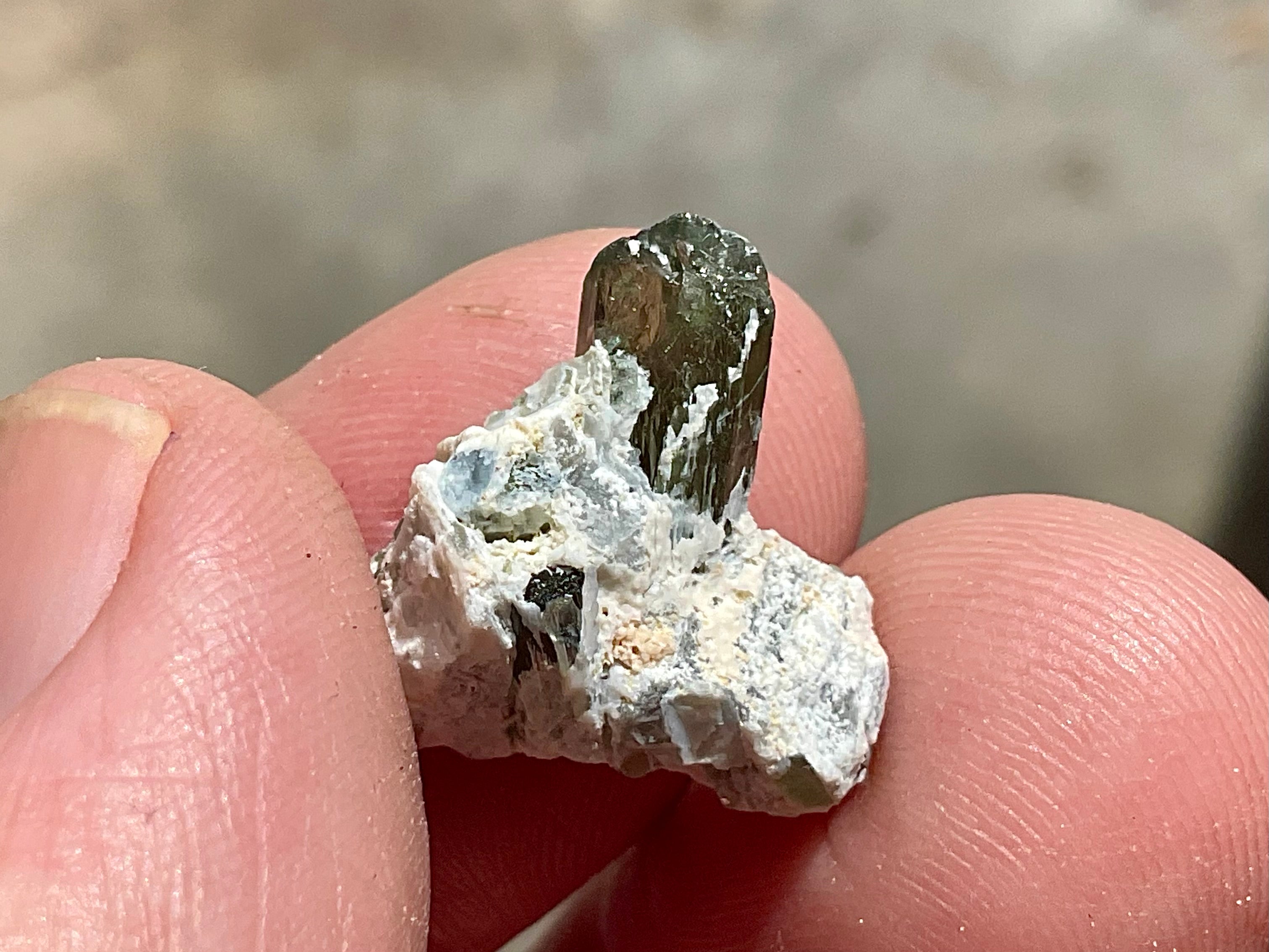 2g Diopside Crystal Specimen 1B from Yinnietharra, Australia