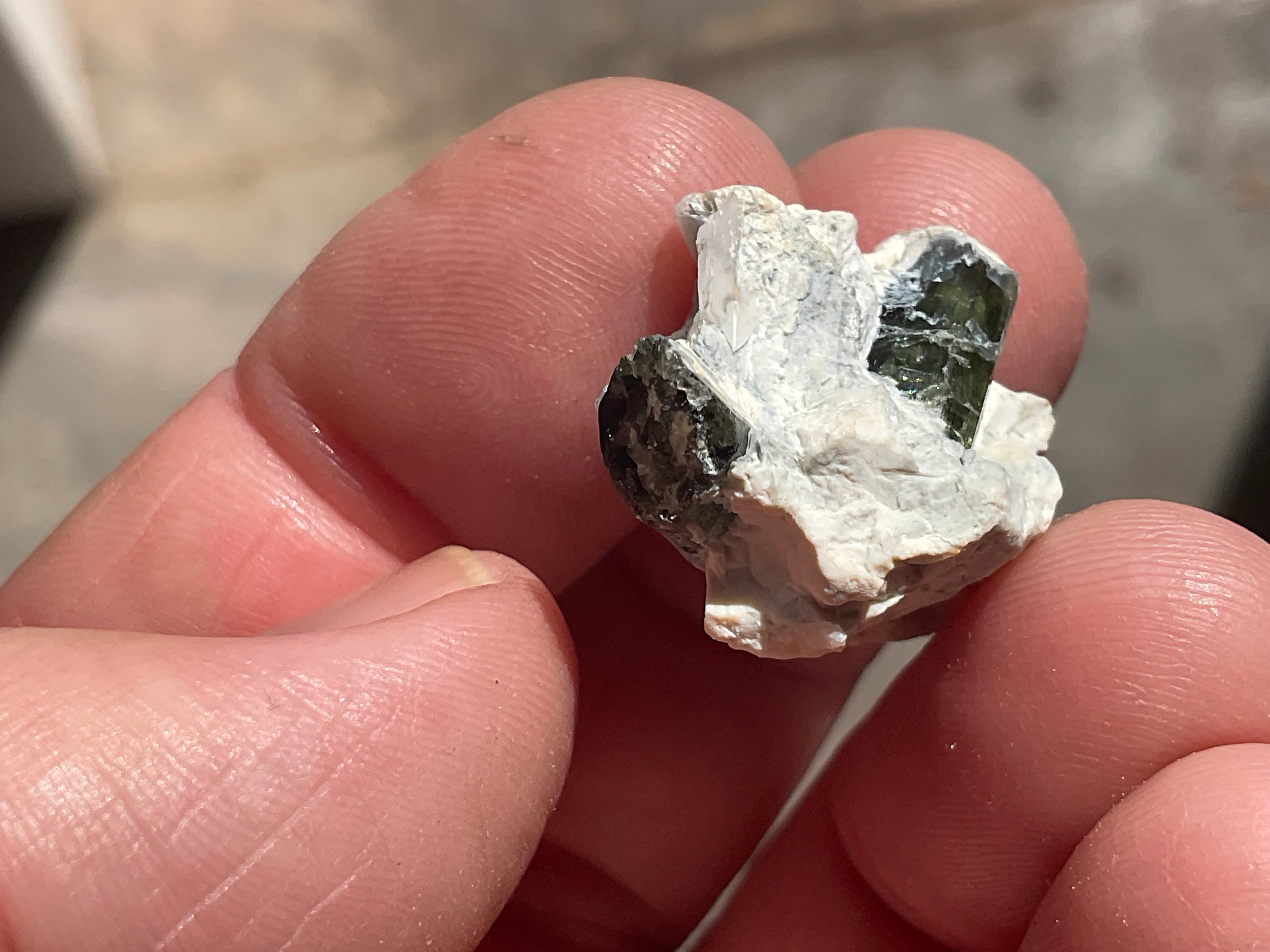 6g Diopside Crystal Specimen 2A from Yinnietharra, Australia