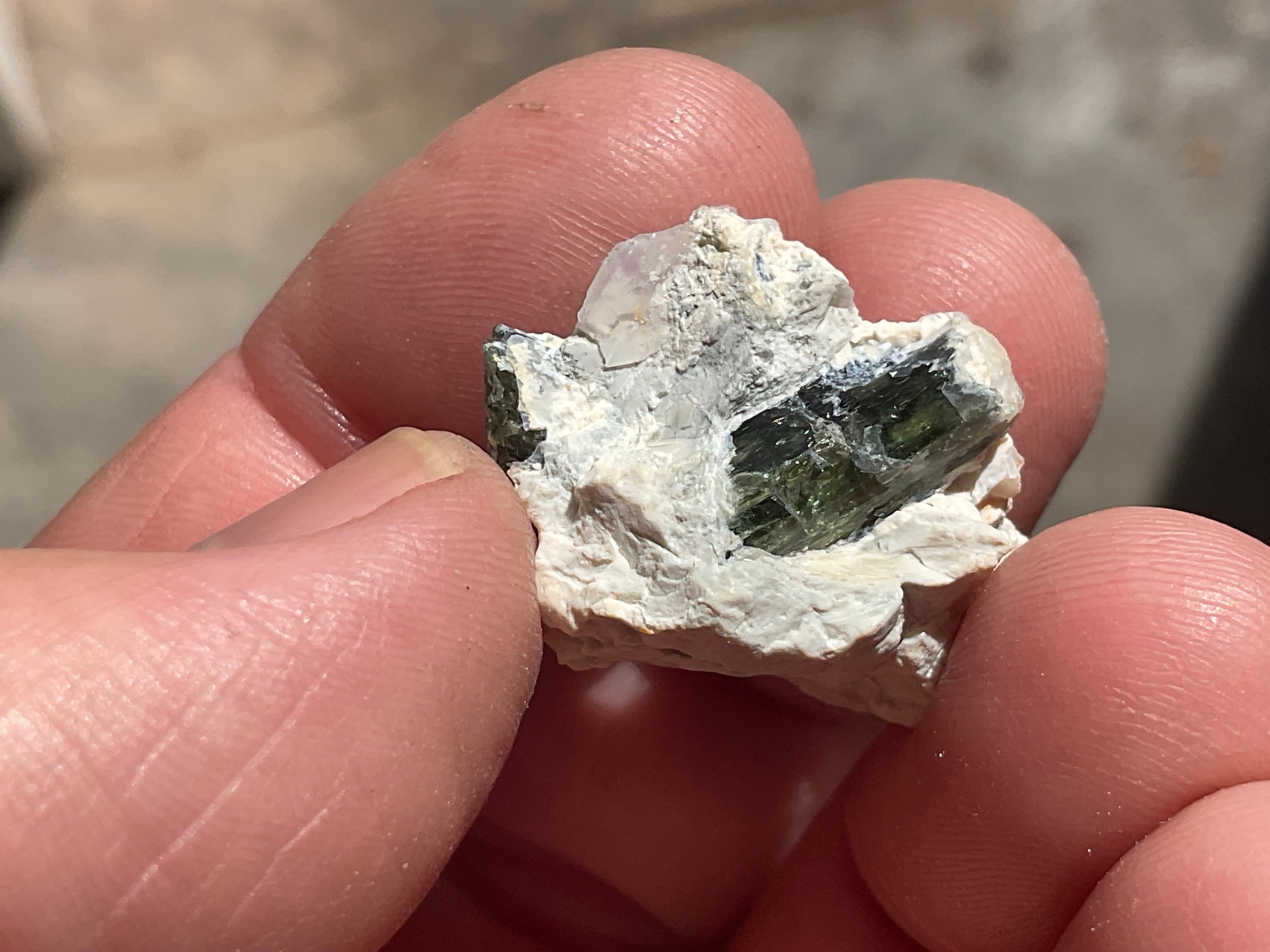 6g Diopside Crystal Specimen 2A from Yinnietharra, Australia