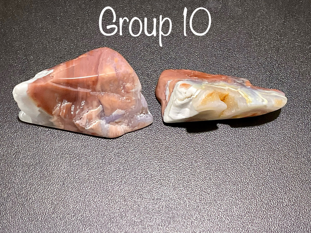 54g “Cotton Candy” Agate Pair 10