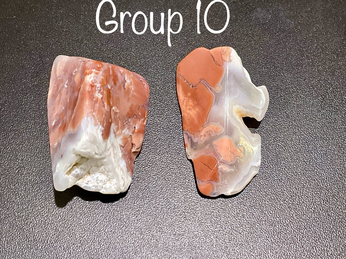 54g “Cotton Candy” Agate Pair 10