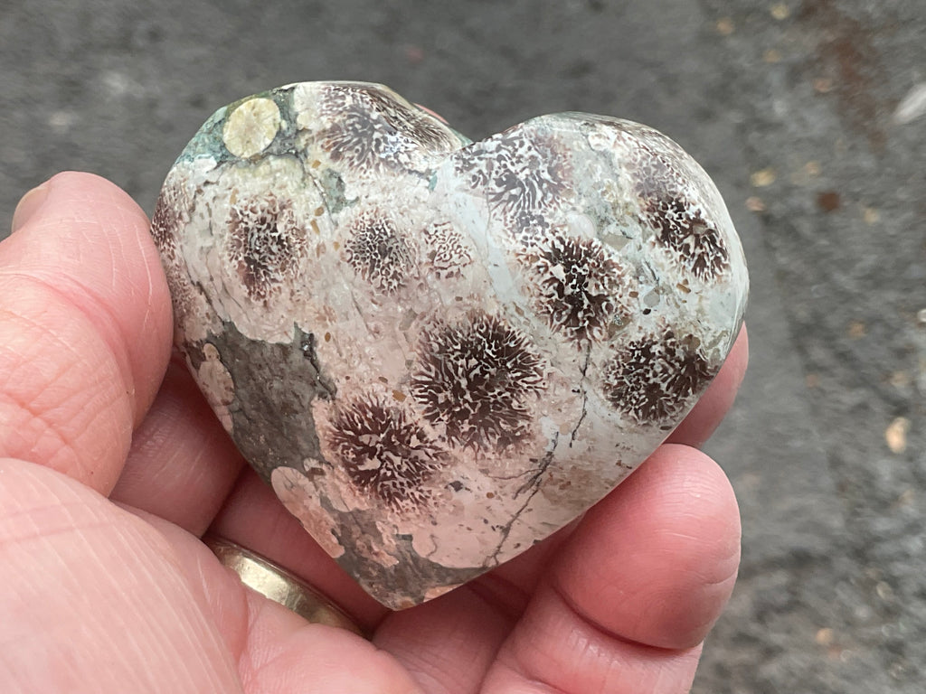 105g Green Cherry Blossom Heart 4B