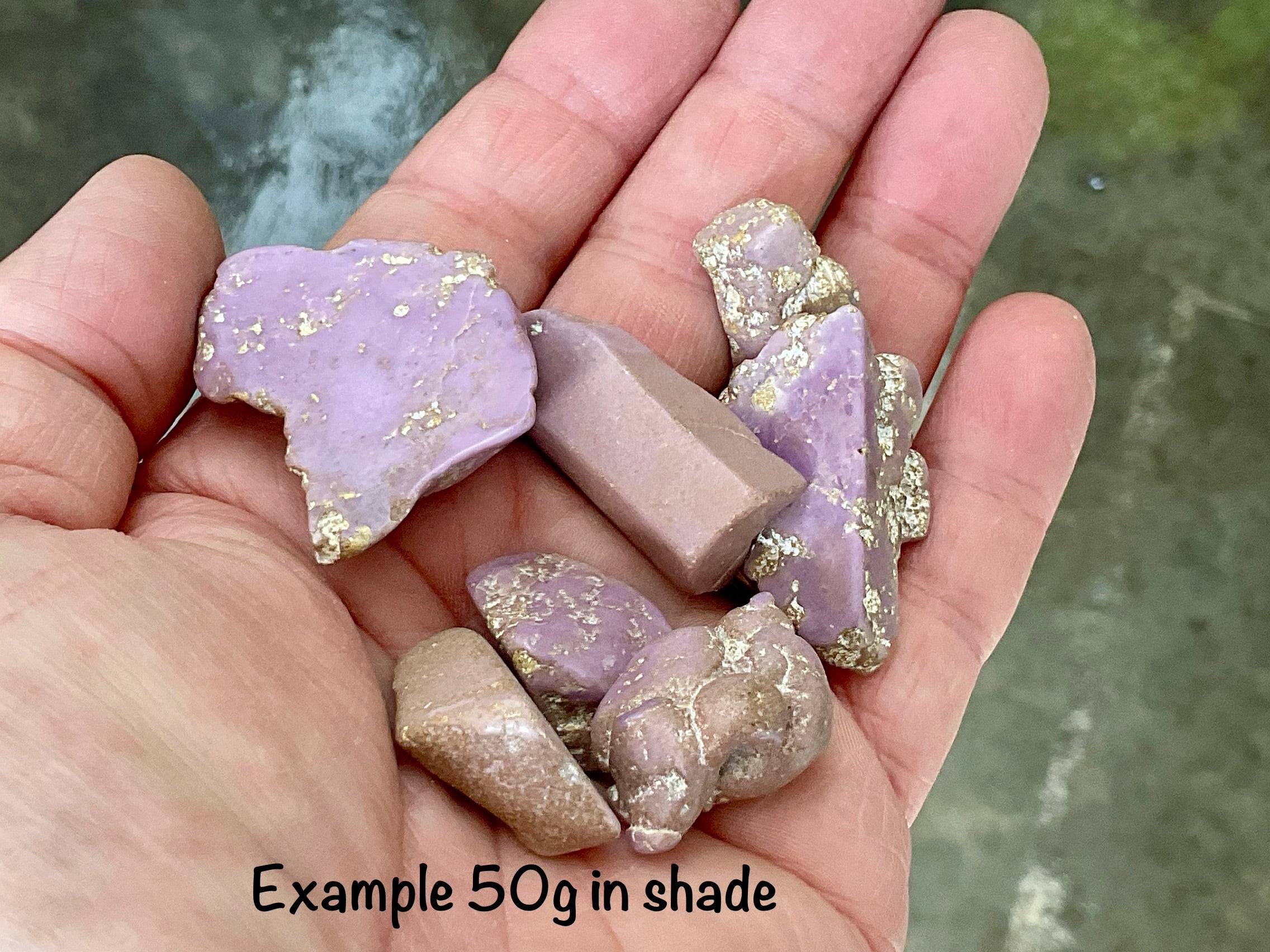 Phosphosiderite One Side Polished Small Pieces Pack