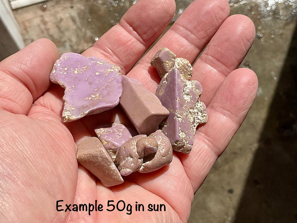 Phosphosiderite One Side Polished Small Pieces Pack