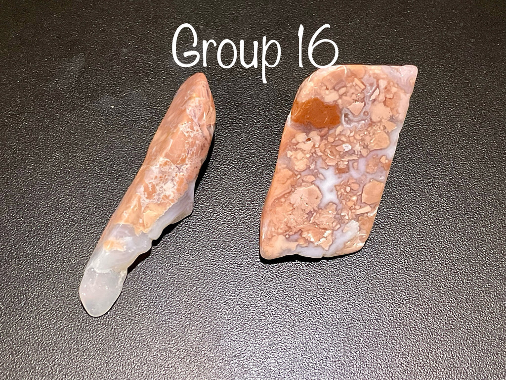 56g “Cotton Candy” Agate Pair 16
