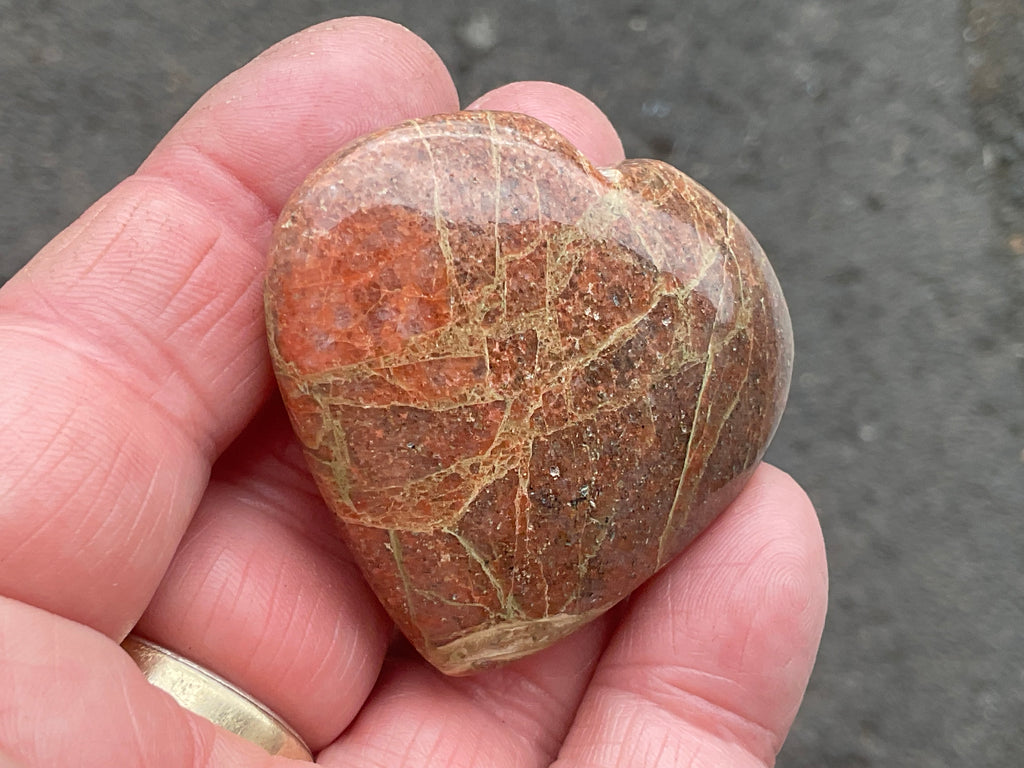 47g Unakite Heart 2A