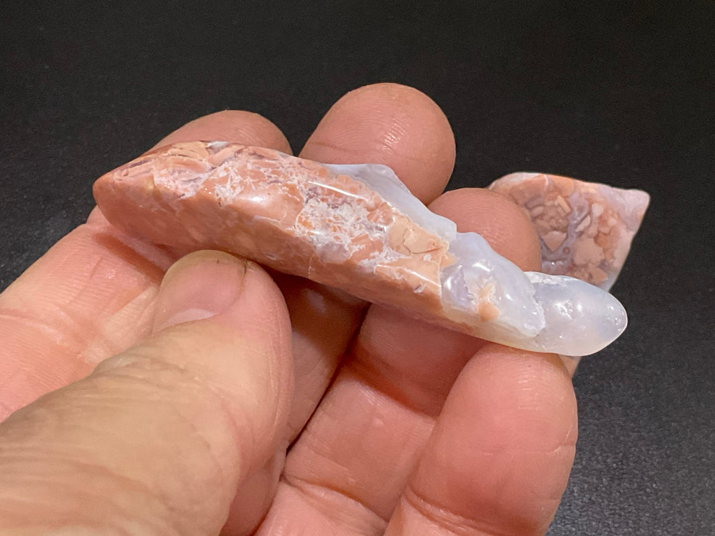 56g “Cotton Candy” Agate Pair 16