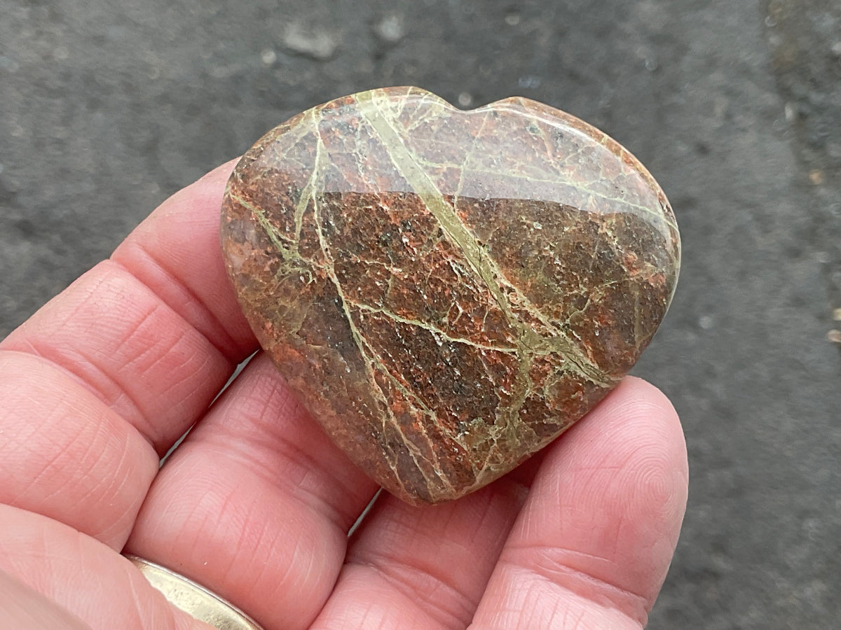 49g Unakite Heart 3B