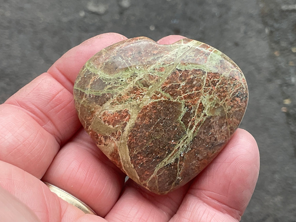 49g Unakite Heart 3B