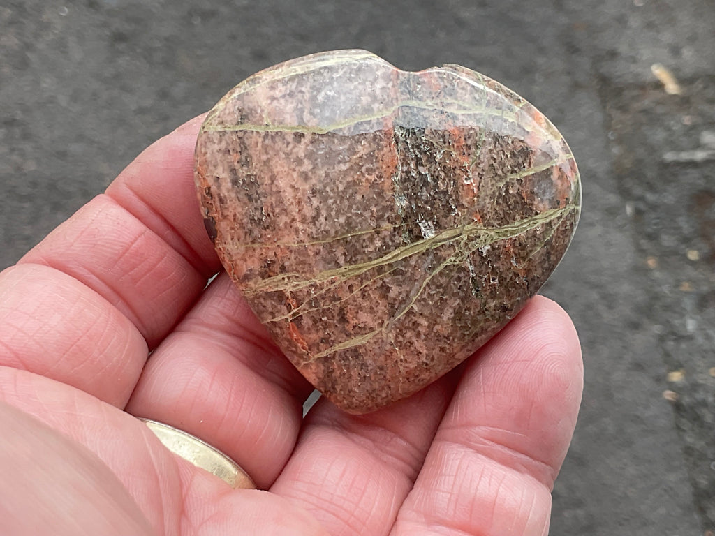 54g Unakite Heart 4B