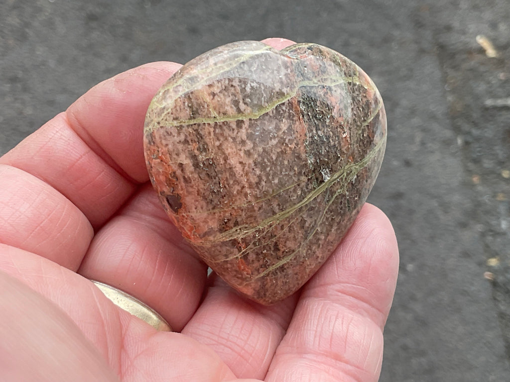 54g Unakite Heart 4B