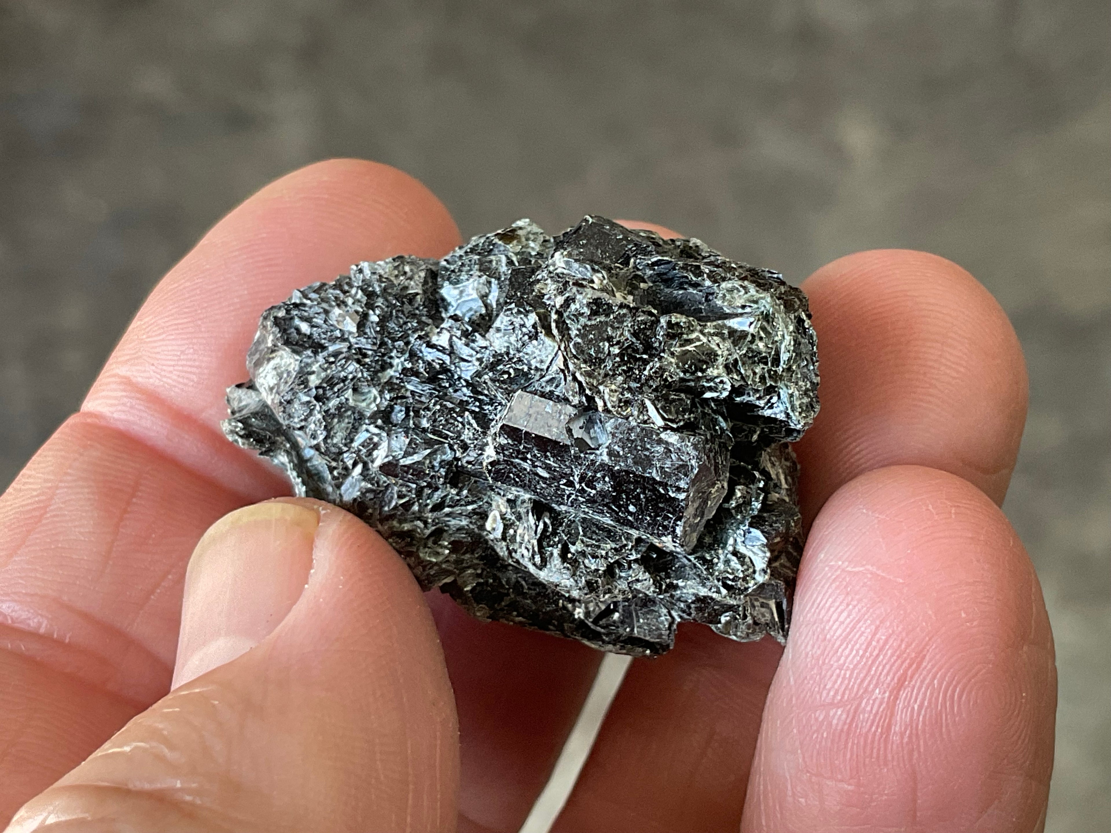 22g Black Dravite in Matrix Specimen 1A from Yinnietharra Western Australia