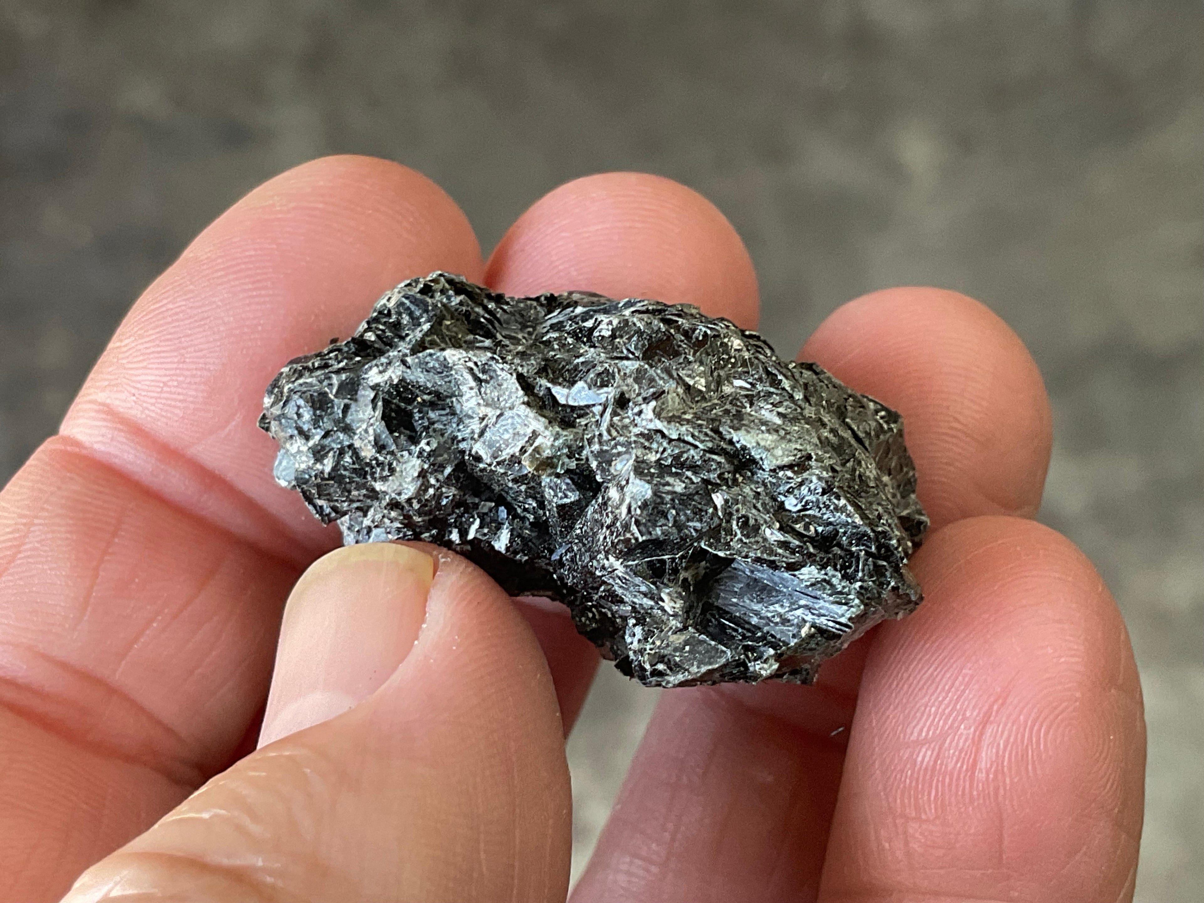 22g Black Dravite in Matrix Specimen 1A from Yinnietharra Western Australia