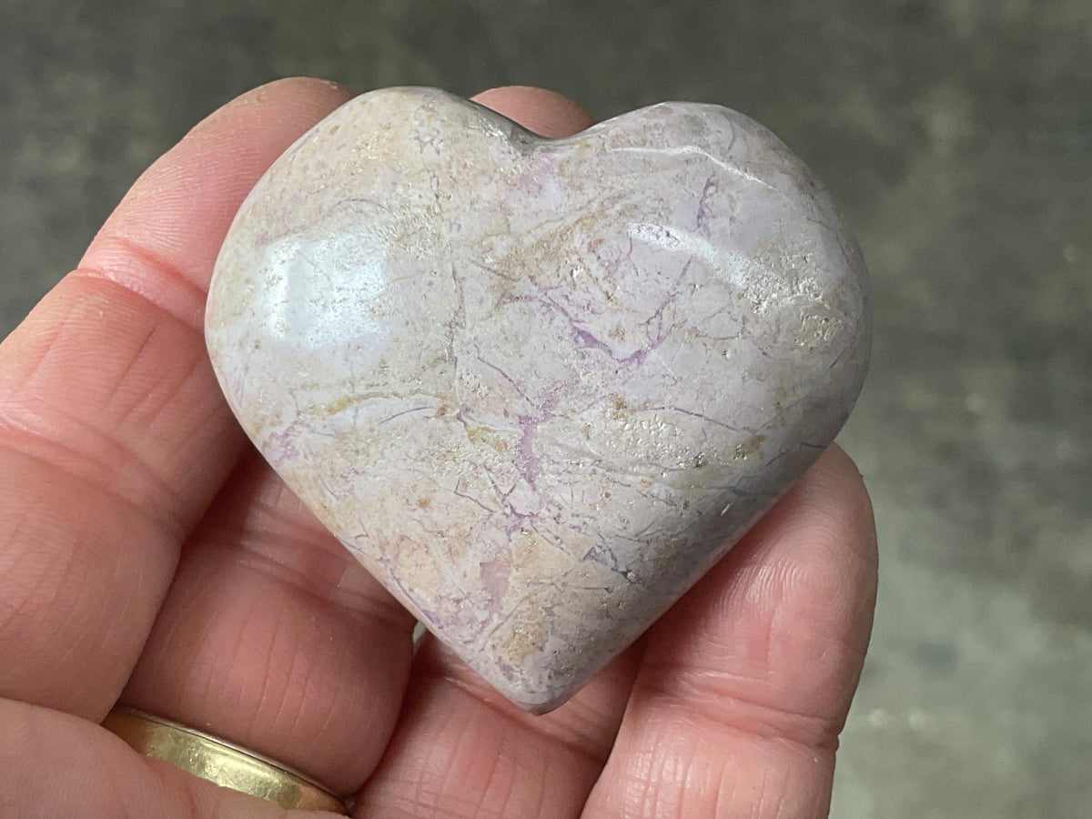 65g Phosphosiderite Heart A