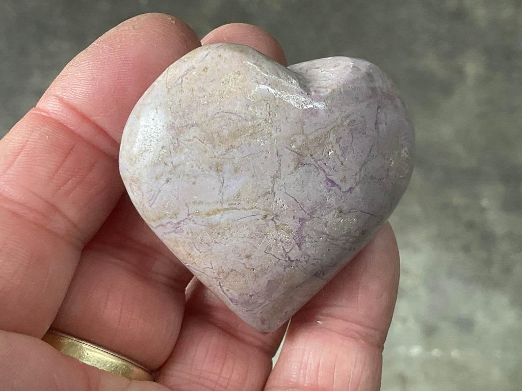 65g Phosphosiderite Heart A