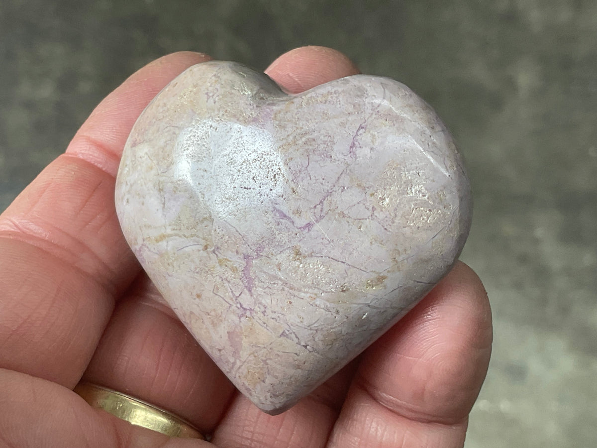 65g Phosphosiderite Heart A