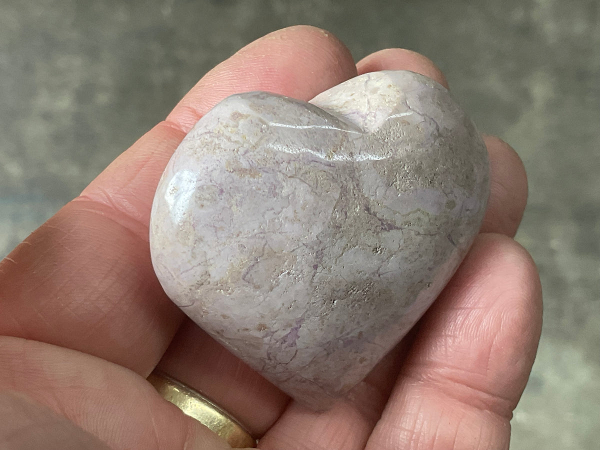 65g Phosphosiderite Heart A