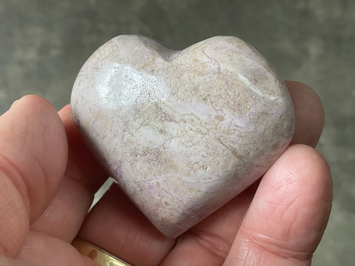 65g Phosphosiderite Heart A