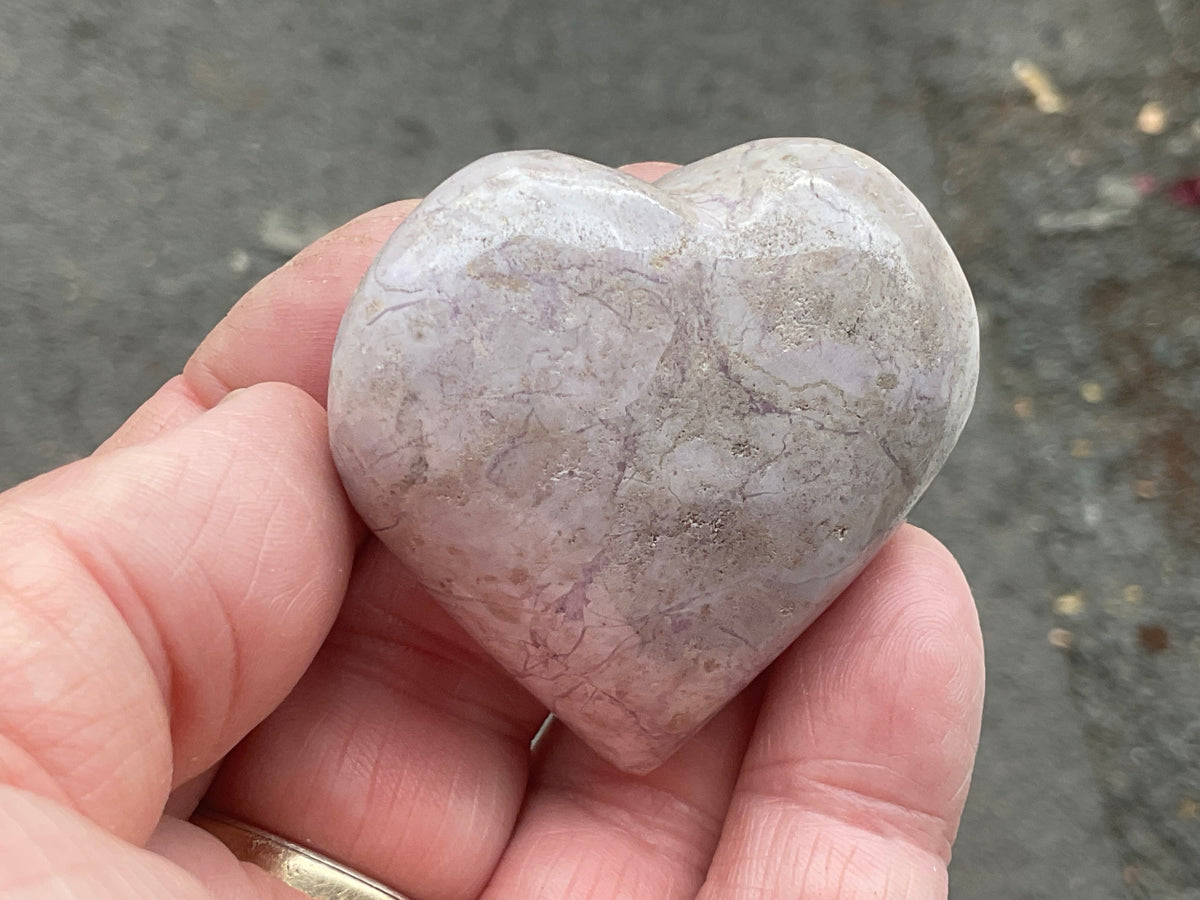 65g Phosphosiderite Heart A