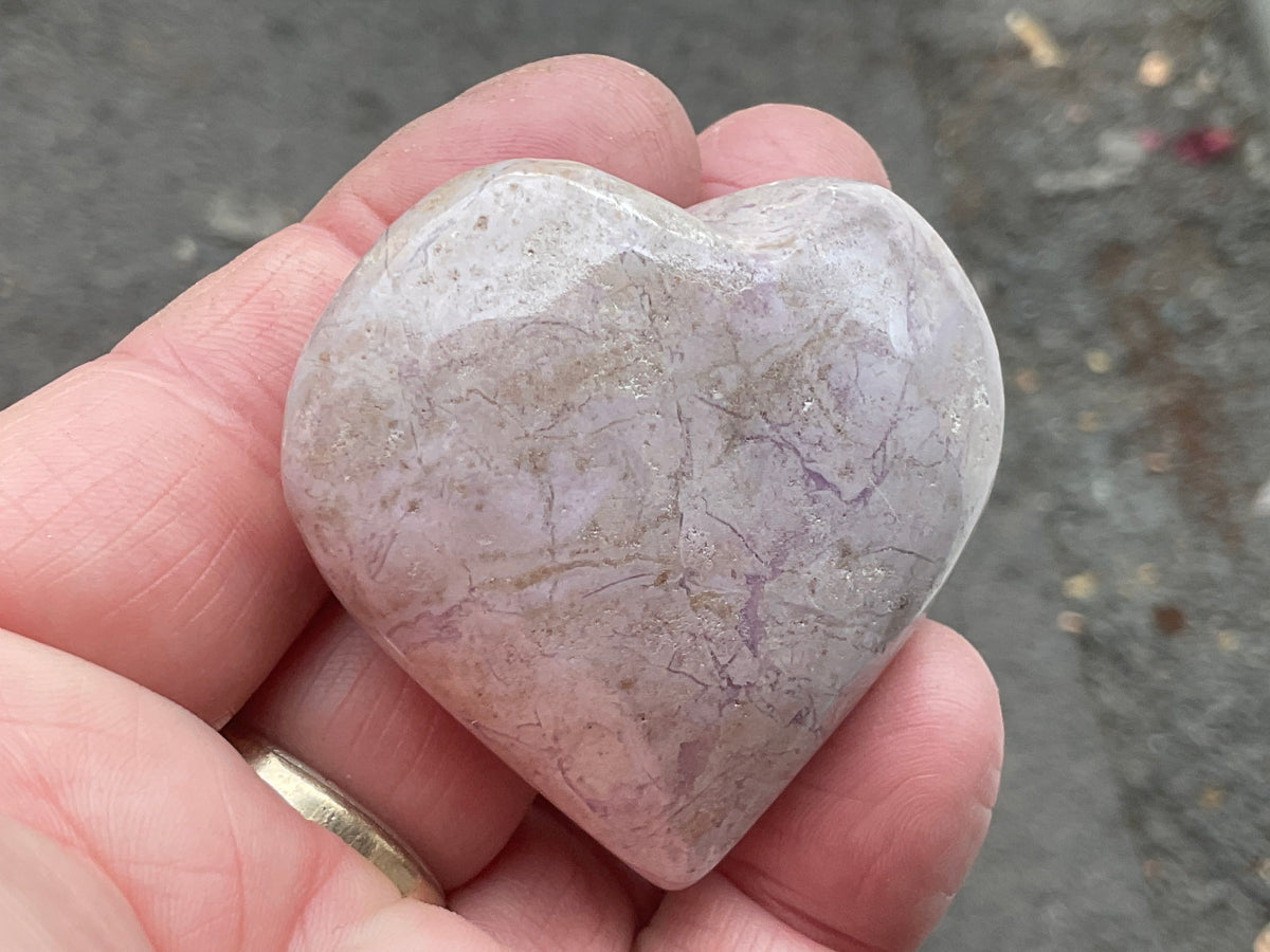65g Phosphosiderite Heart A