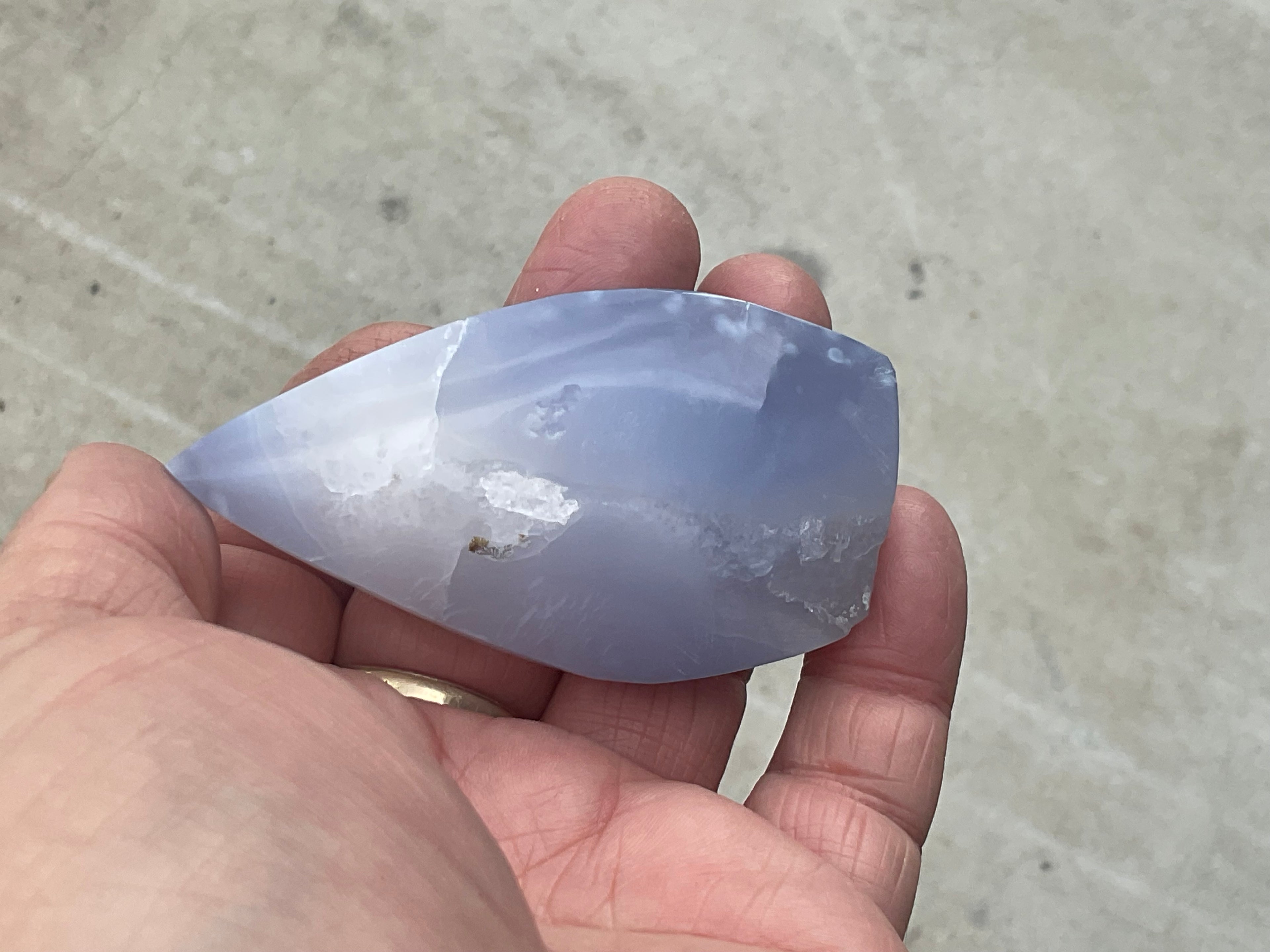 82g Blue Lace Agate Freeform 1C