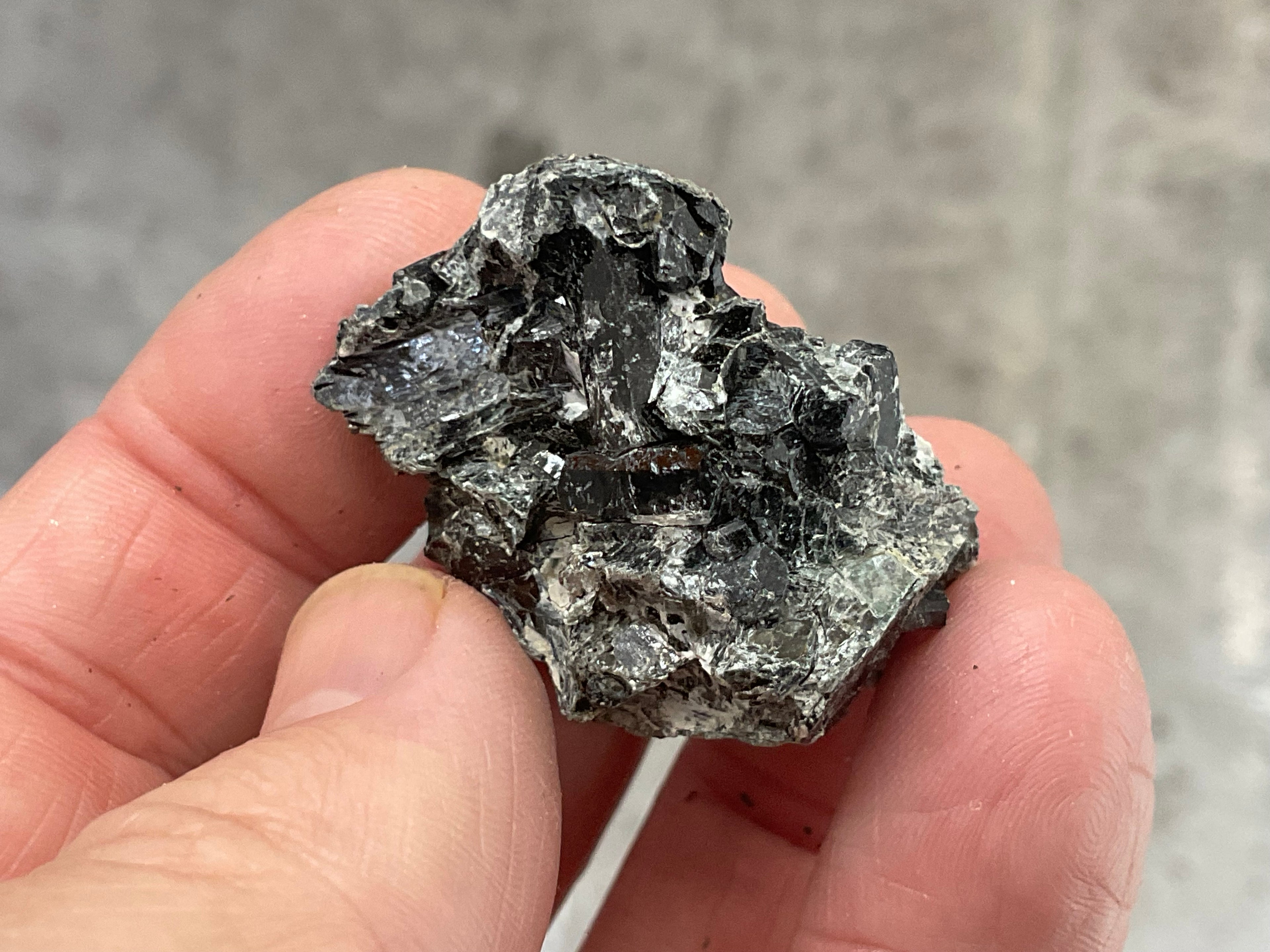 24g Black Dravite in Matrix Specimen 2A from Yinnietharra Western Australia