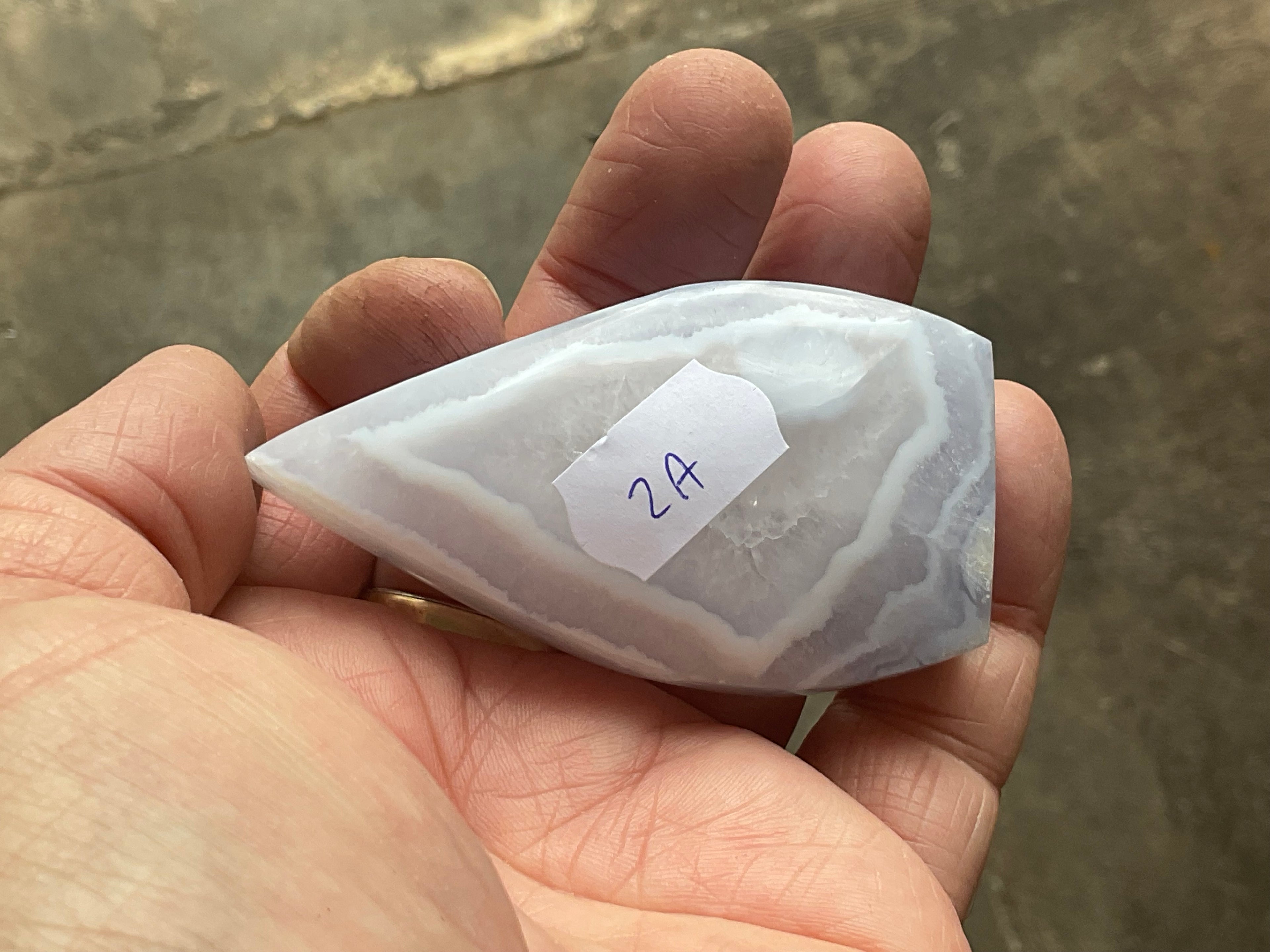 80g Blue Lace Agate Freeform 2A